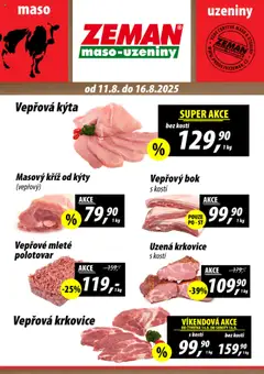 Náhled letáku Prodejny Zeman leták od 11.08.2025