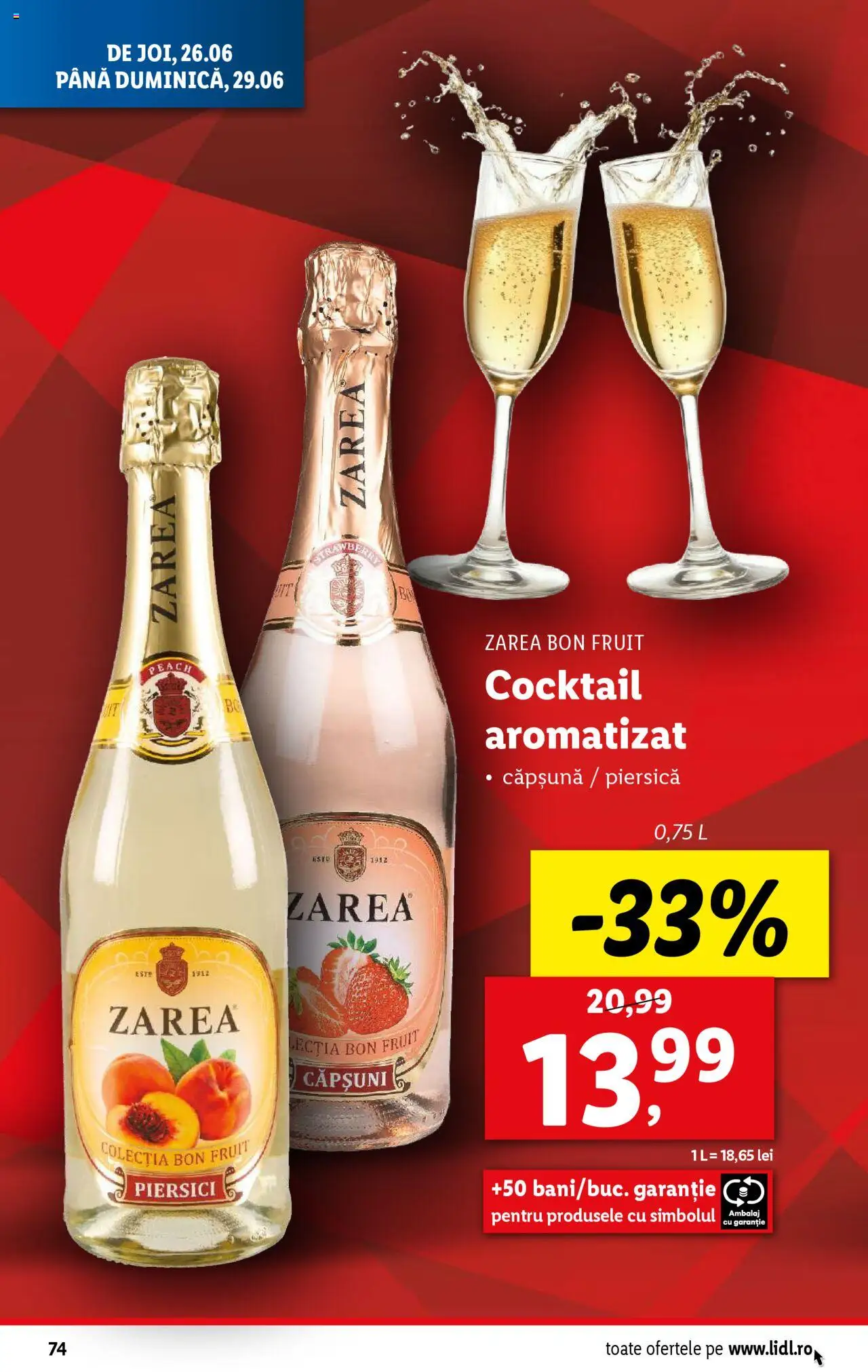 Catalog Lidl – valabil de la 23.06.2025 | Pagină: 74 | Produse: Piersică, Cocktail, Căpșuni