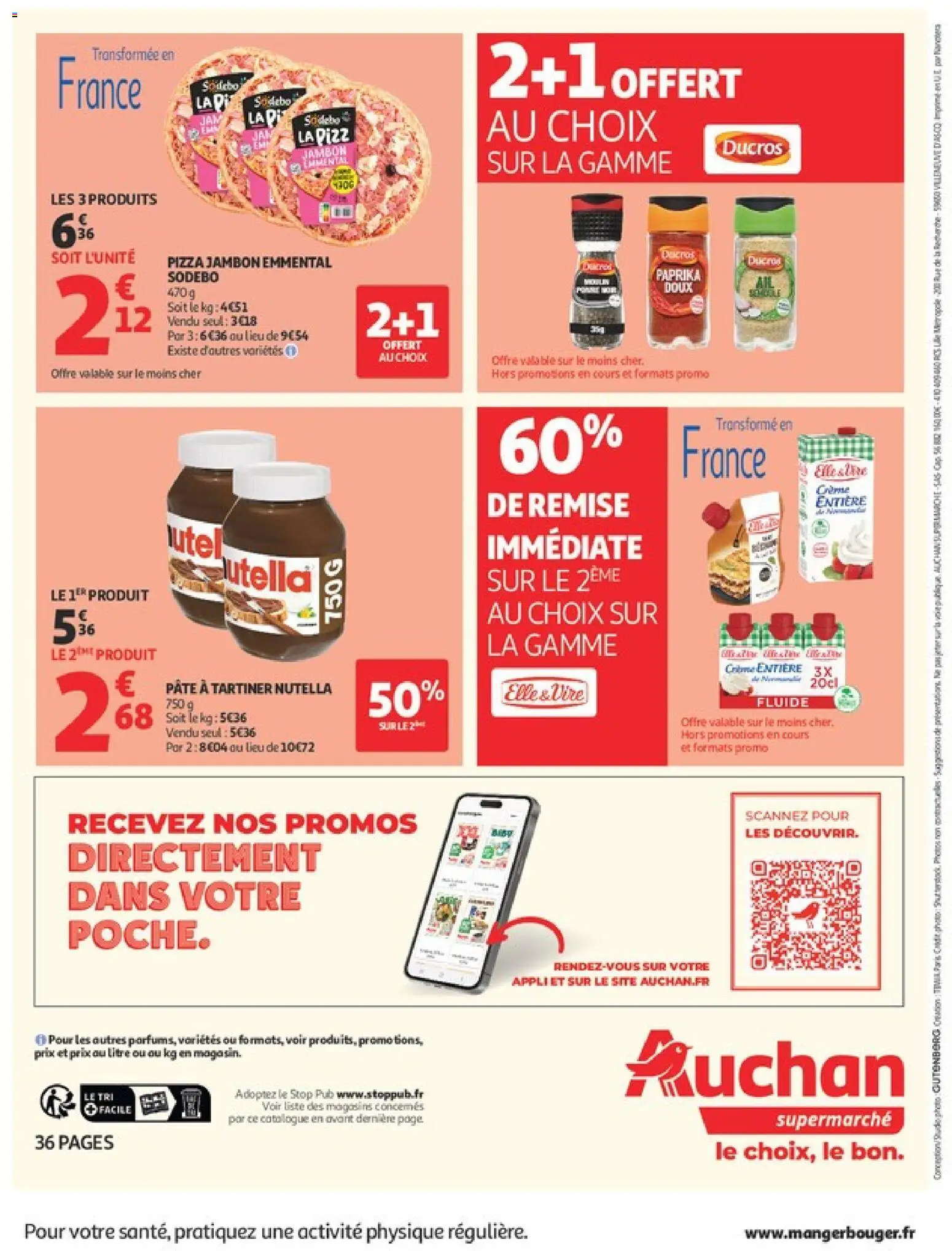 {H1} | Page: 36 | Produits: Paprika, Pâte à tartiner, Nutella, Jambon