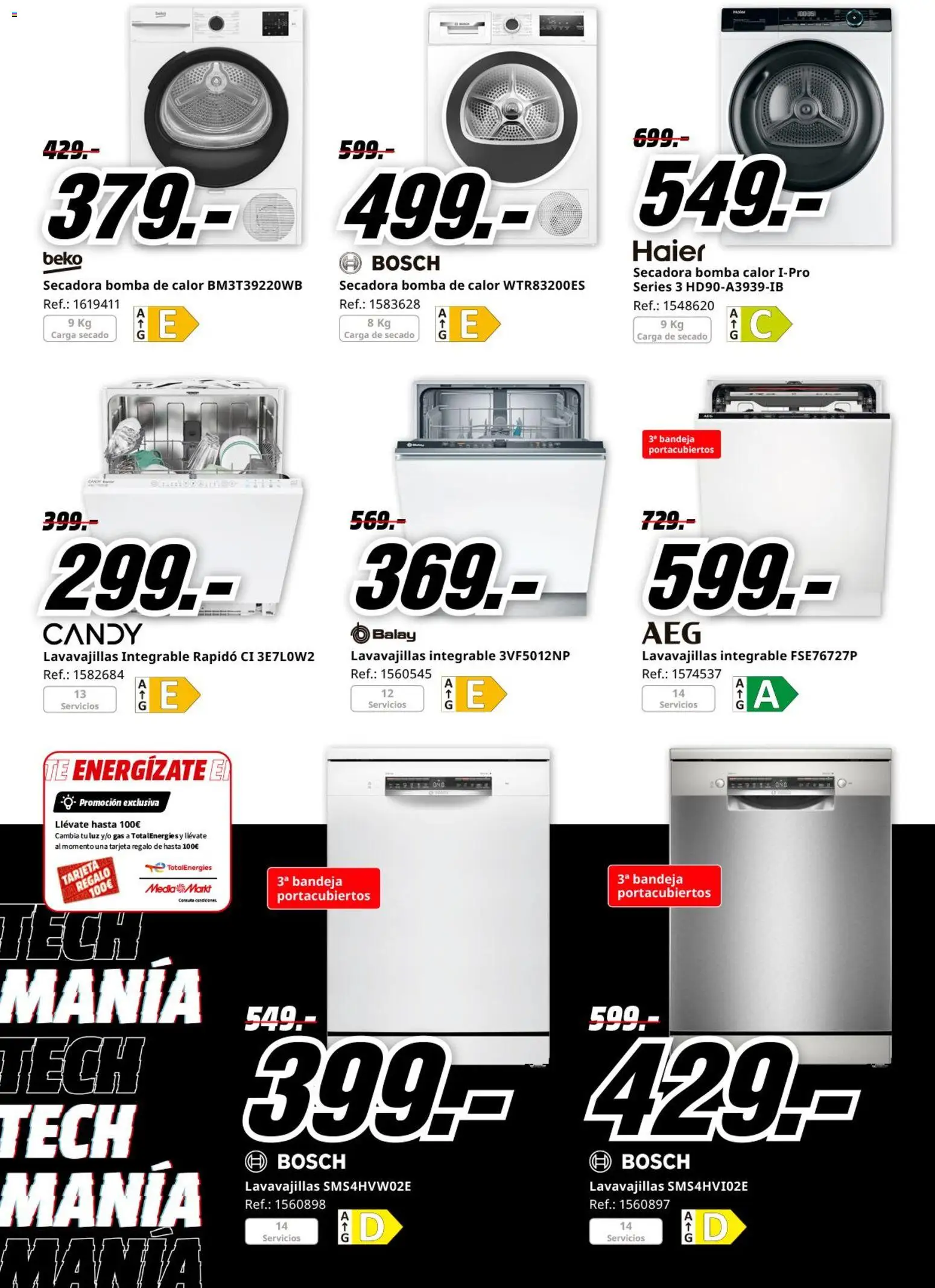 Media Markt folleto │ válido desde el 02.03.2026 | Página: 7 | Productos: Secadora, Lavavajillas, Bandeja