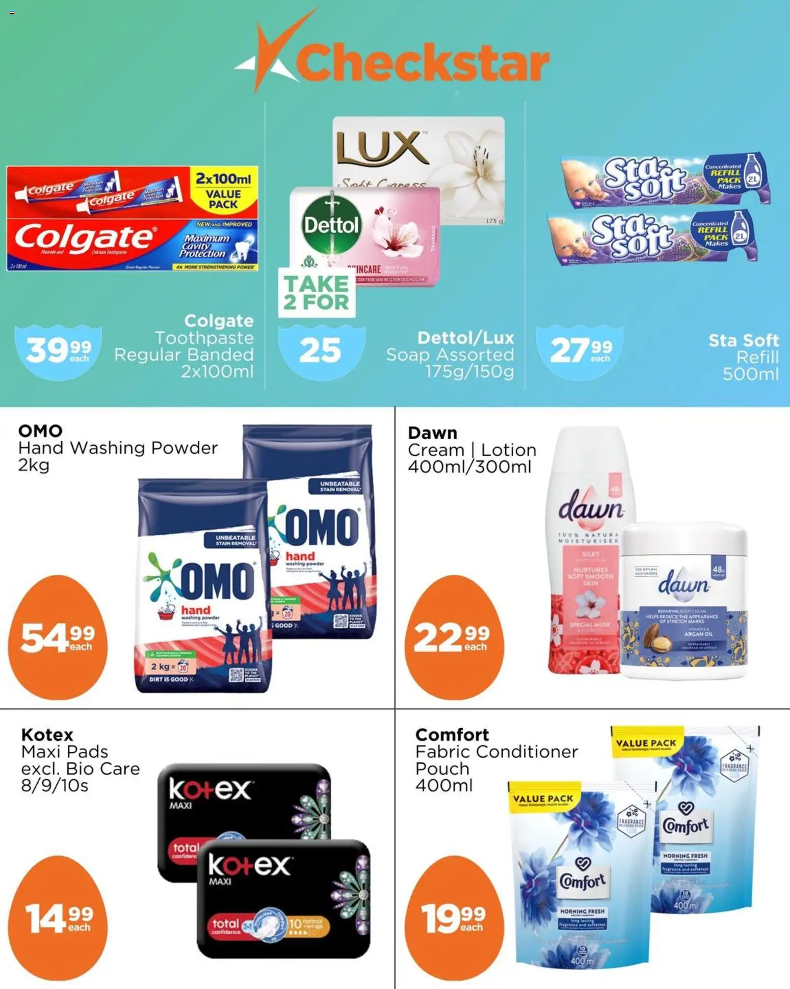 New Check Star catalogue – valid from 08.04.2026 | Page: 7 | Products: Pads, Powder, Conditioner, Peach