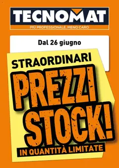 Anteprima del volantino TECNOMAT - Straordinari prezzi stock! valido a partire dal 25.06.2025