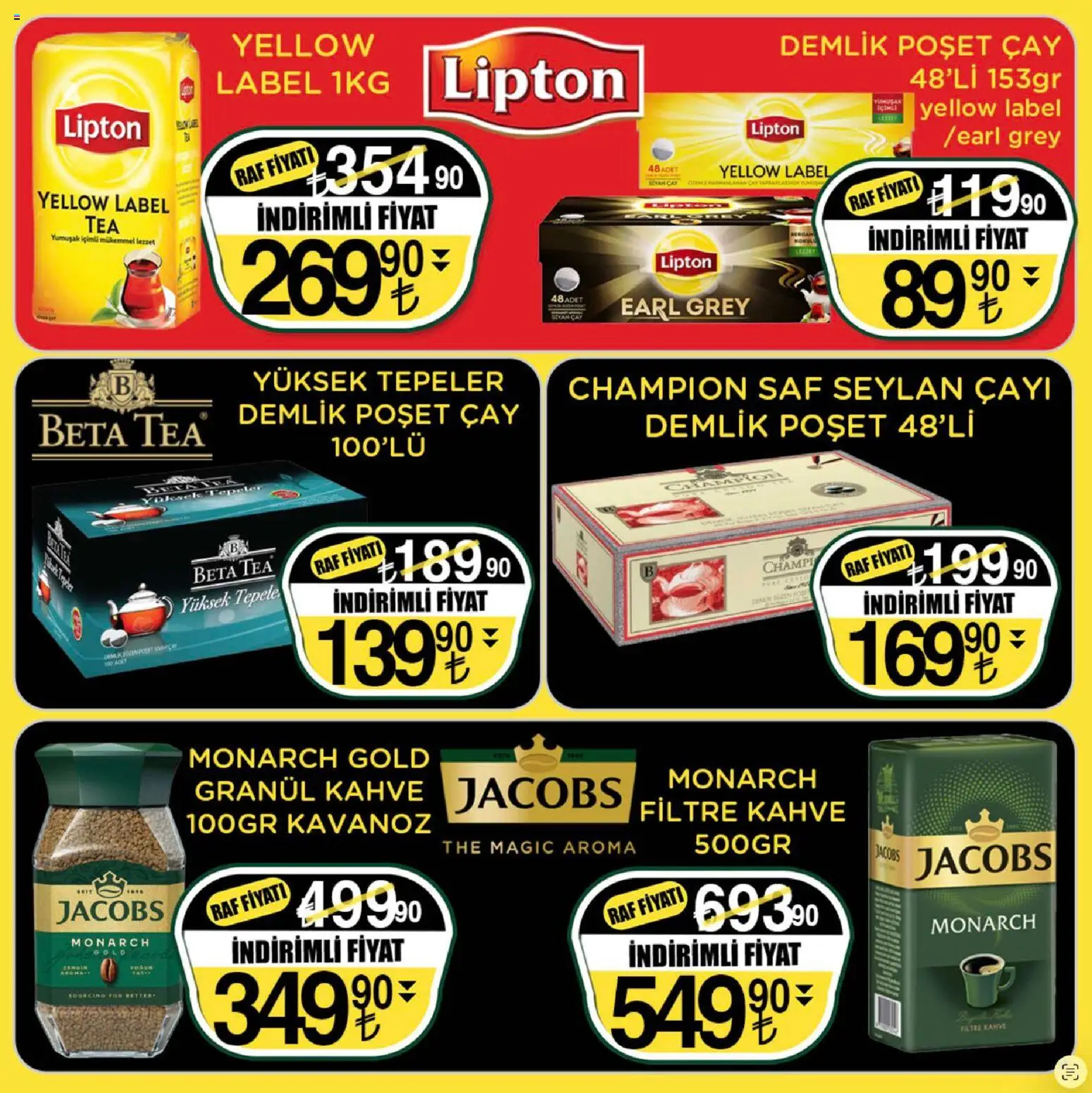 Sarıyer Katalog - 13.03.2026 tarihinden itibaren geçerlidir | Sayfa: 22 | Ürünler: Raf, Çay, Demlik poşet çay, Demlik