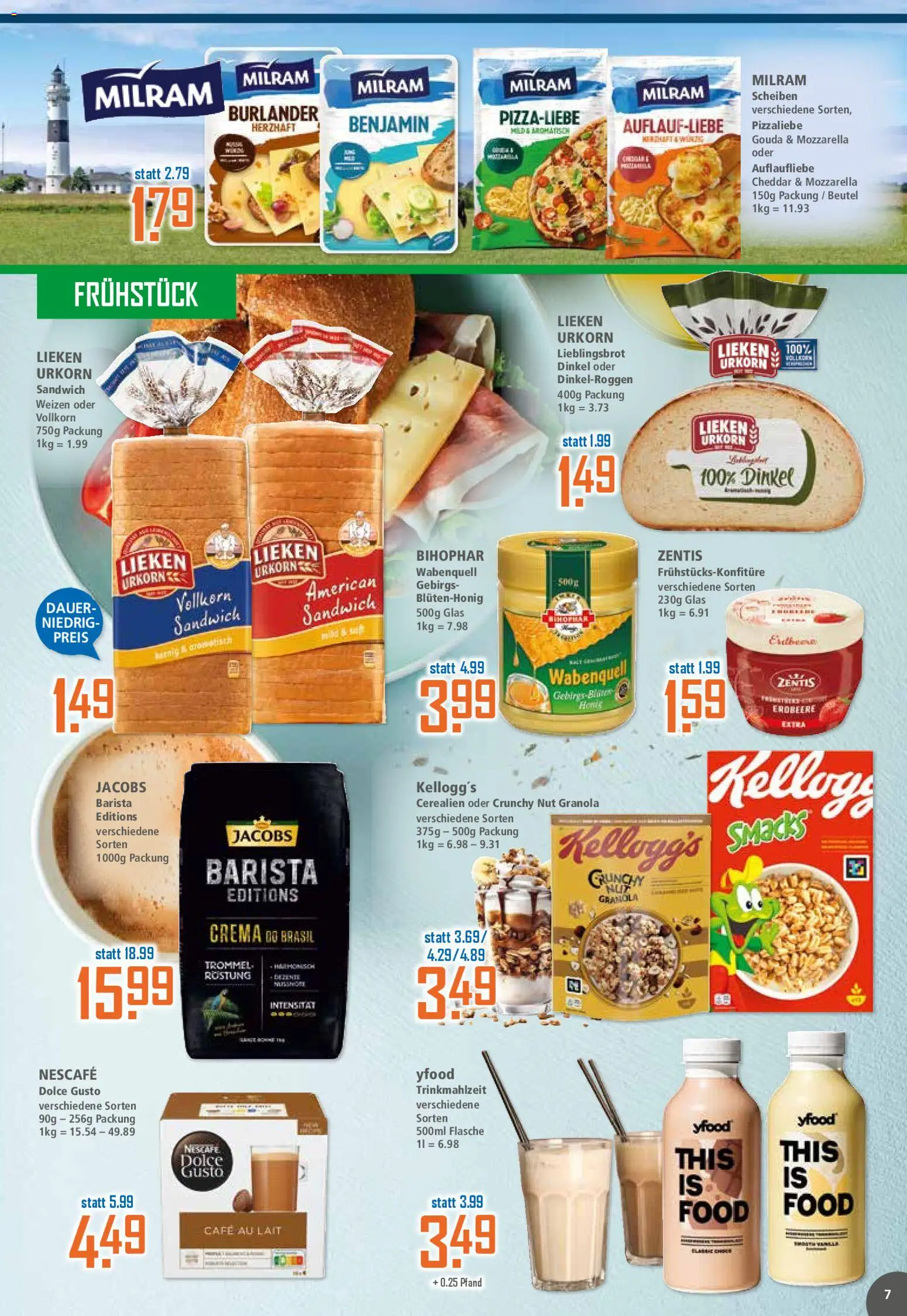 Klaas & Kock Prospekt 	 – gültig ab 19.01.2026 | Seite: 7 | Produkte: Nescafe, Mozzarella, Gouda, YFood