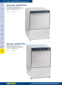 Metro angebote Angebote Gastro Non Food 2025 ab 02.12.2024 gültig | Seite: 314 | Produkte: Eis, Geschirrspüler