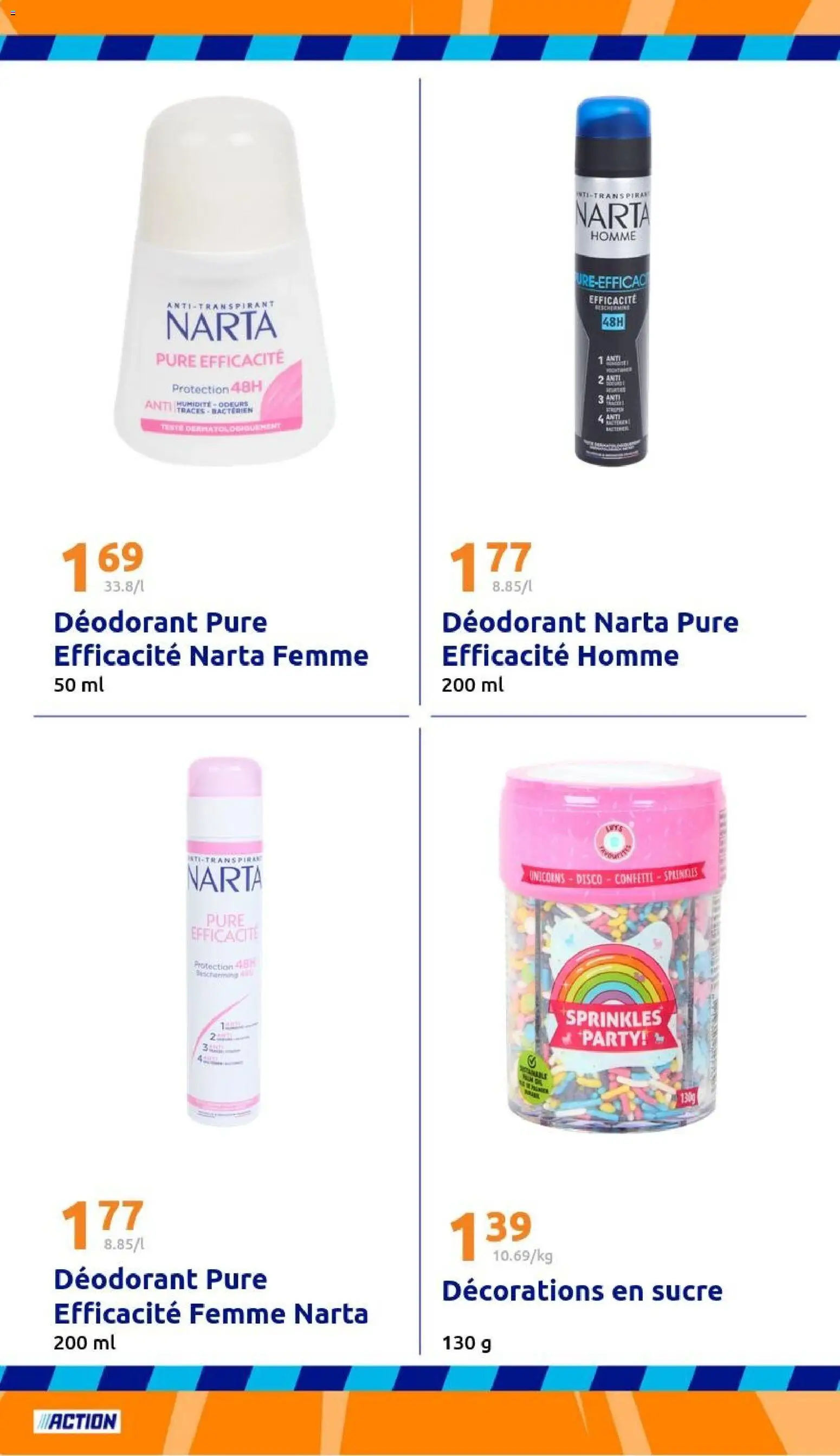 {H1} | Page: 28 | Produits: Sucre, Déodorant