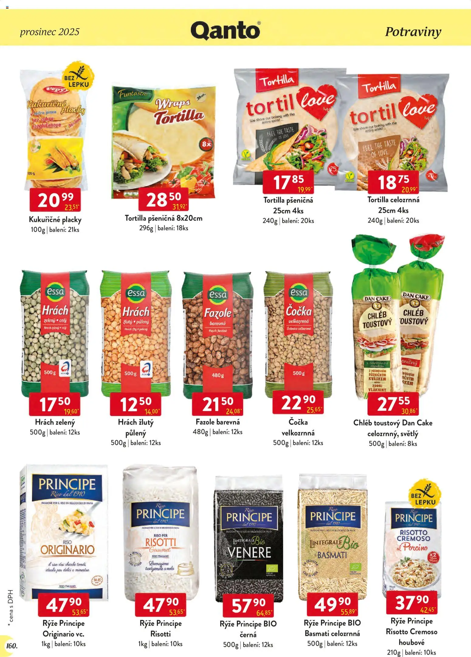 Astur & Qanto leták - Velkoobchod 12/2025 od 01.12.2025 | Strana: 160 | Produkty: Chléb, Basmati, Celozrnná tortilla, Fazole