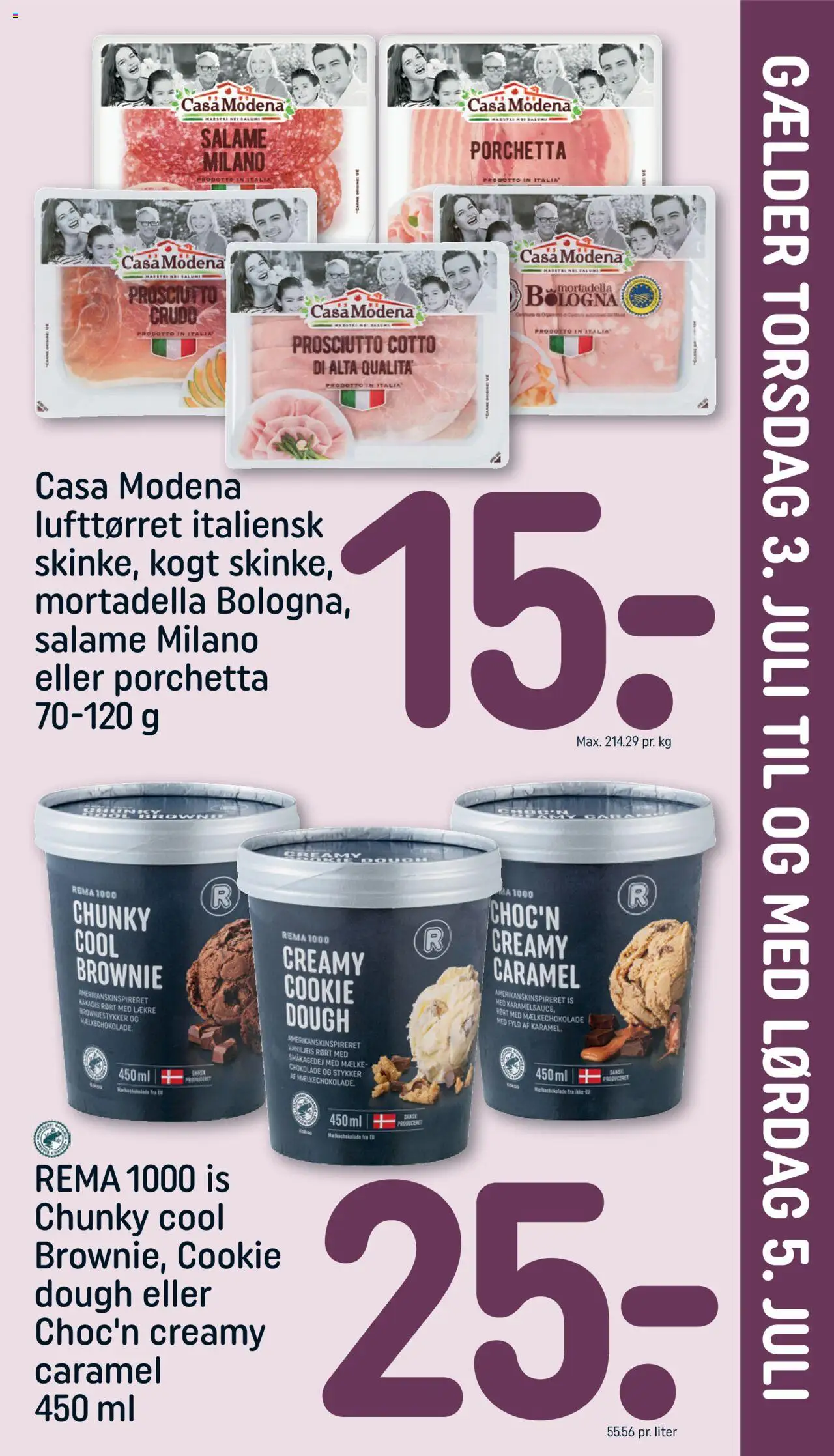 Rema 1000 Tilbudsavis gyldig fra 29.06.2025 | Side: 23 | Produkter: Chokolade, Is