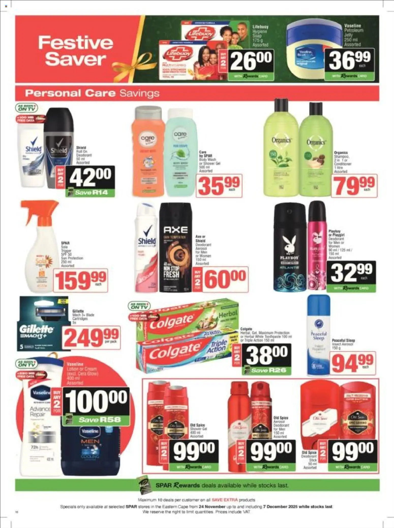 New Spar catalogue – valid from 24.11.2025 | Page: 10 | Products: TV, Shower, Shower gel, Body wash