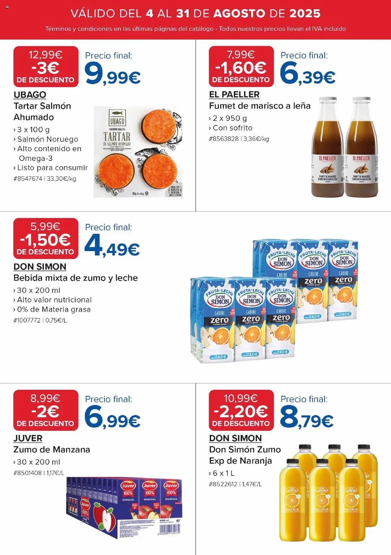 Costco catálogo │ válido desde el 04.08.2025 | Página: 18 | Productos: Pasta, Ροζ πιπέρι, Manzana, Salmón ahumado