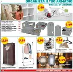 Volantino PENNY del 11.09.2025 | Pagina: 19 | Prodotti: Guardaroba, Scaffale, Scatola, Lampada