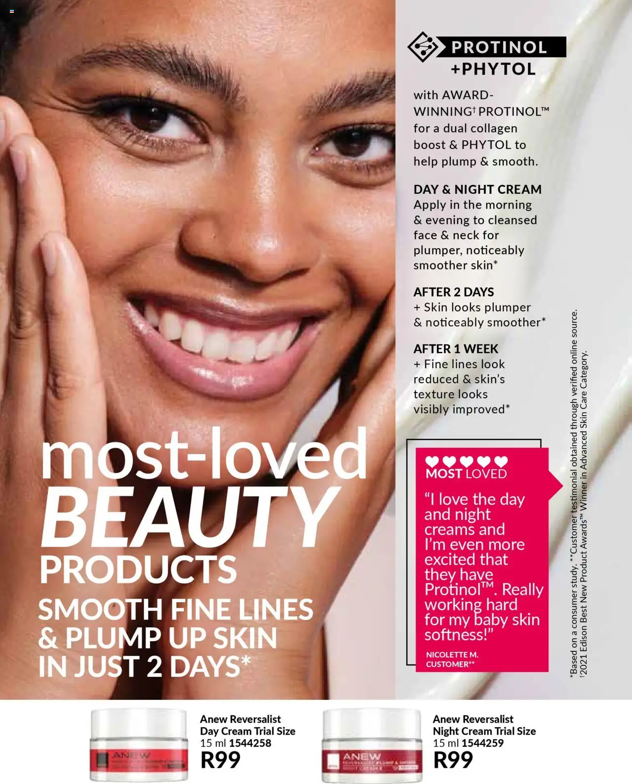 AVON Catalogue  │ valid from 01.07.2025 | Page: 32 | Products: Cream, Night cream, Day cream