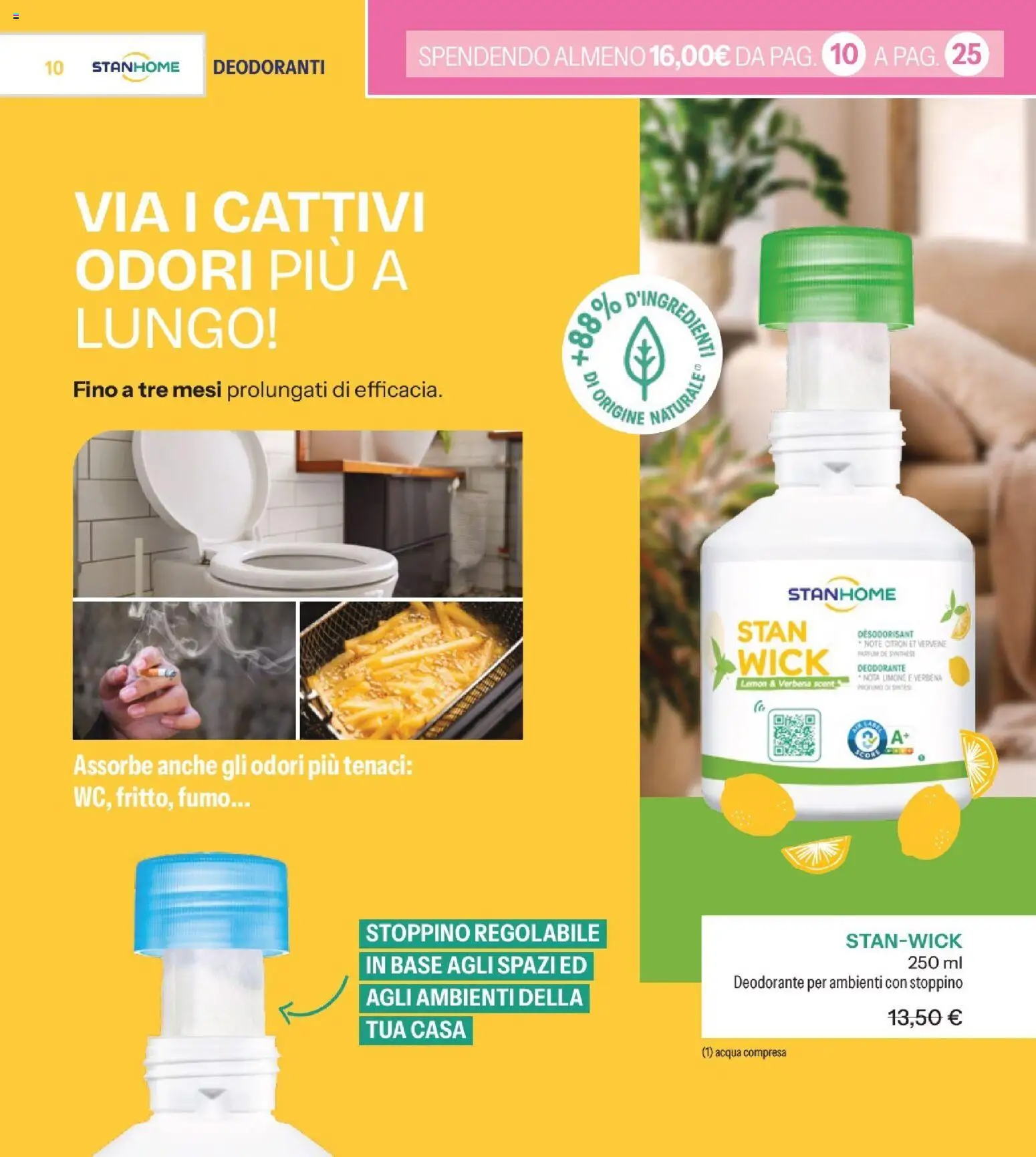 Volantino Stanhome del 10.03.2026 | Pagina: 10 | Prodotti: Deodorante, Acqua, Limone