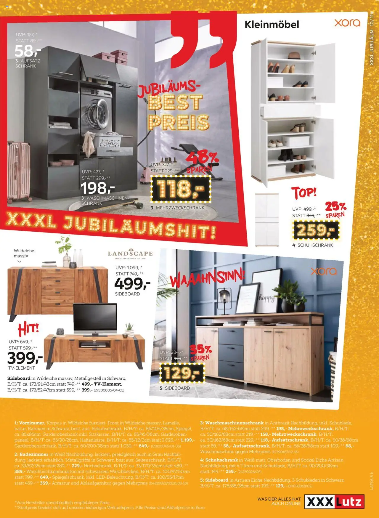 XXXLutz Prospekt aktuell von 10.06.2025 - Aktuelle Angebote | Seite: 11 | Produkte: Waschmaschine, Schrank