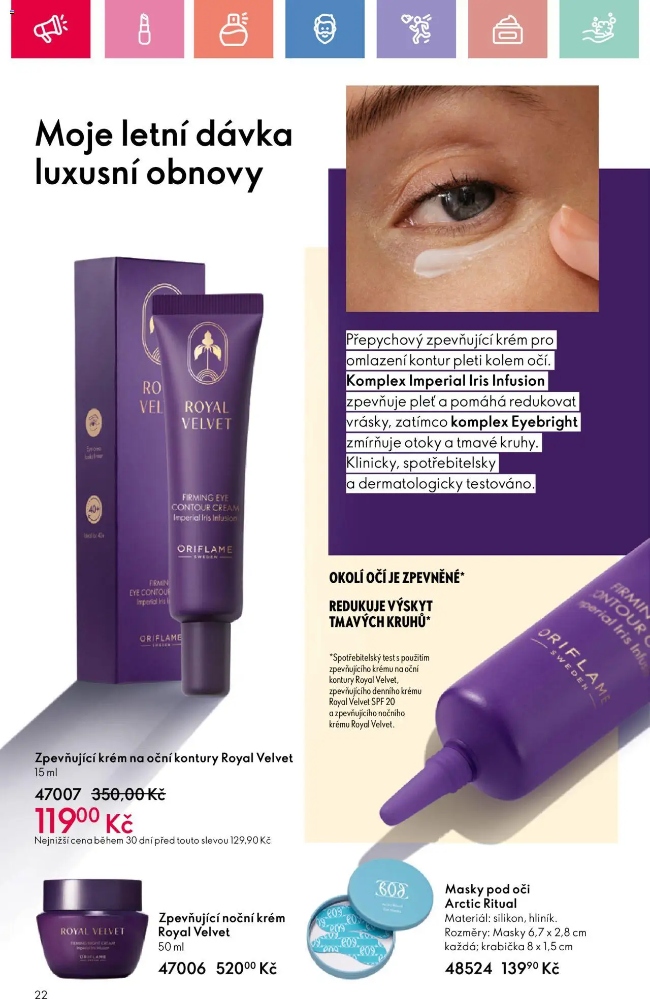 Oriflame katalog č.10/2025 od 06.07.2025 | Strana: 22 | Produkty: Test, Krém, Lis, Velvet