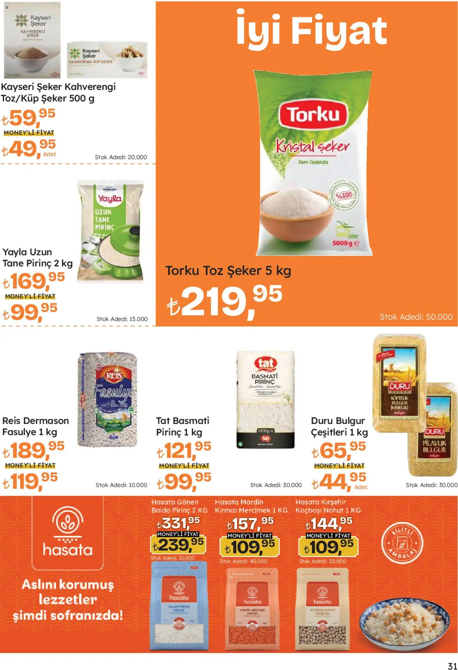 Migros Katalog - Migroskop - 08.01.2026 tarihinden itibaren geçerlidir | Sayfa: 31 | Ürünler: Ravioli, Pirinç, Toz şeker, Küp şeker