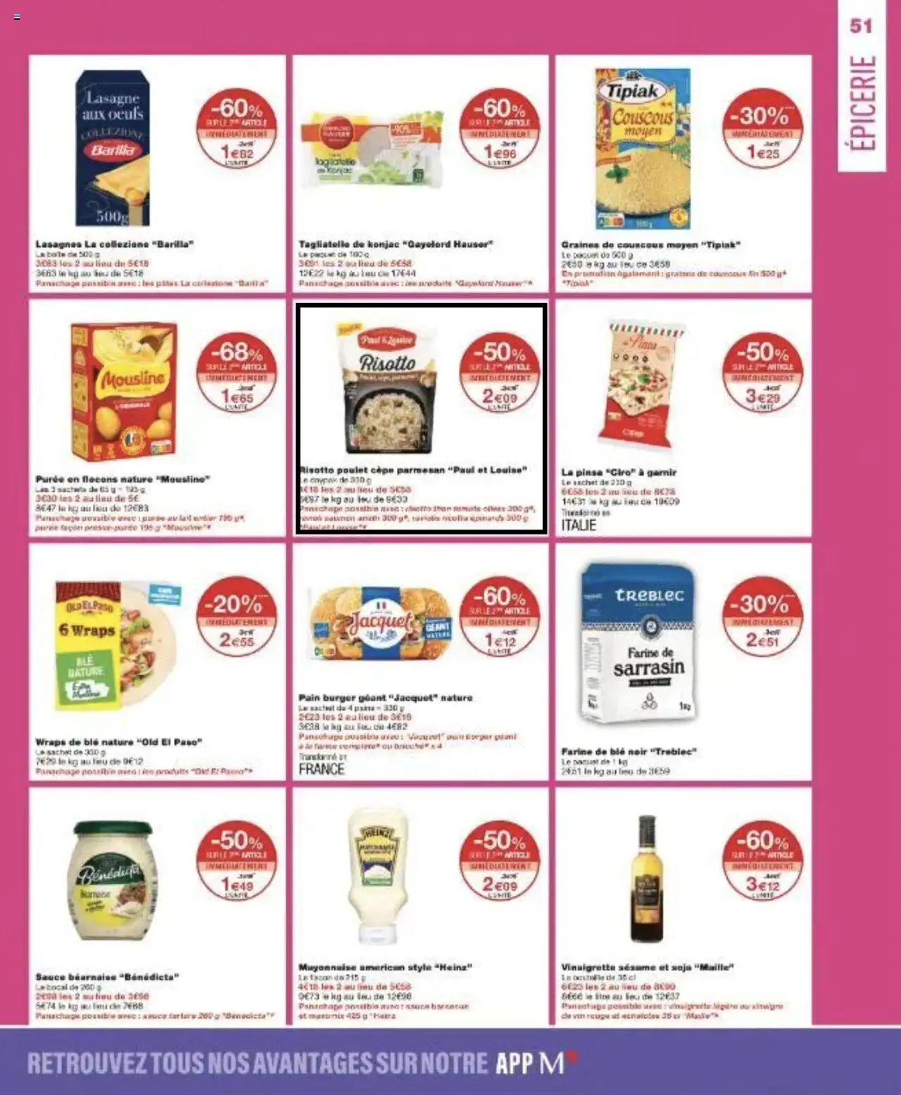  | Page: 51 | Produits: Pinsa, Farine, Konjac, Lasagnes