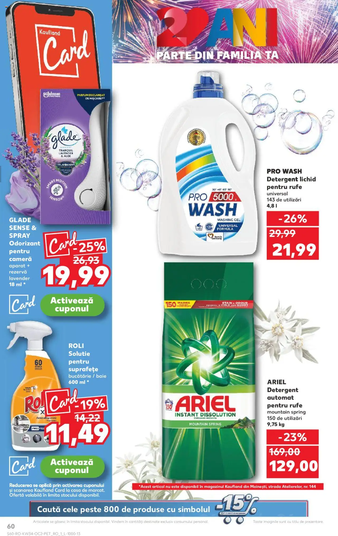 Kaufland RO akciós ujság - amely érvényes a következő dátumtól: 20.08.2025 | Oldal: 60 | Termékek: Ariel, Parfüm