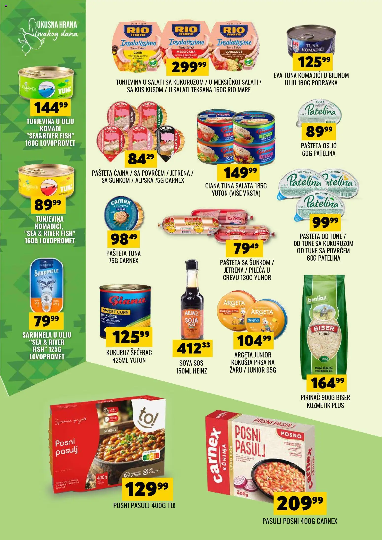 Tekijanka katalog - važi od 25.02.2026 | Strana: 6 | Proizvode: Pasulj, Kuhinja, Rio mare, Heinz