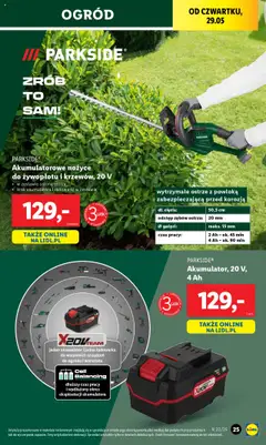 Lidl Katalog od 26.05.2025 | Strona: 31 | Produkty: Ładowarka, Nożyce do żywopłotu