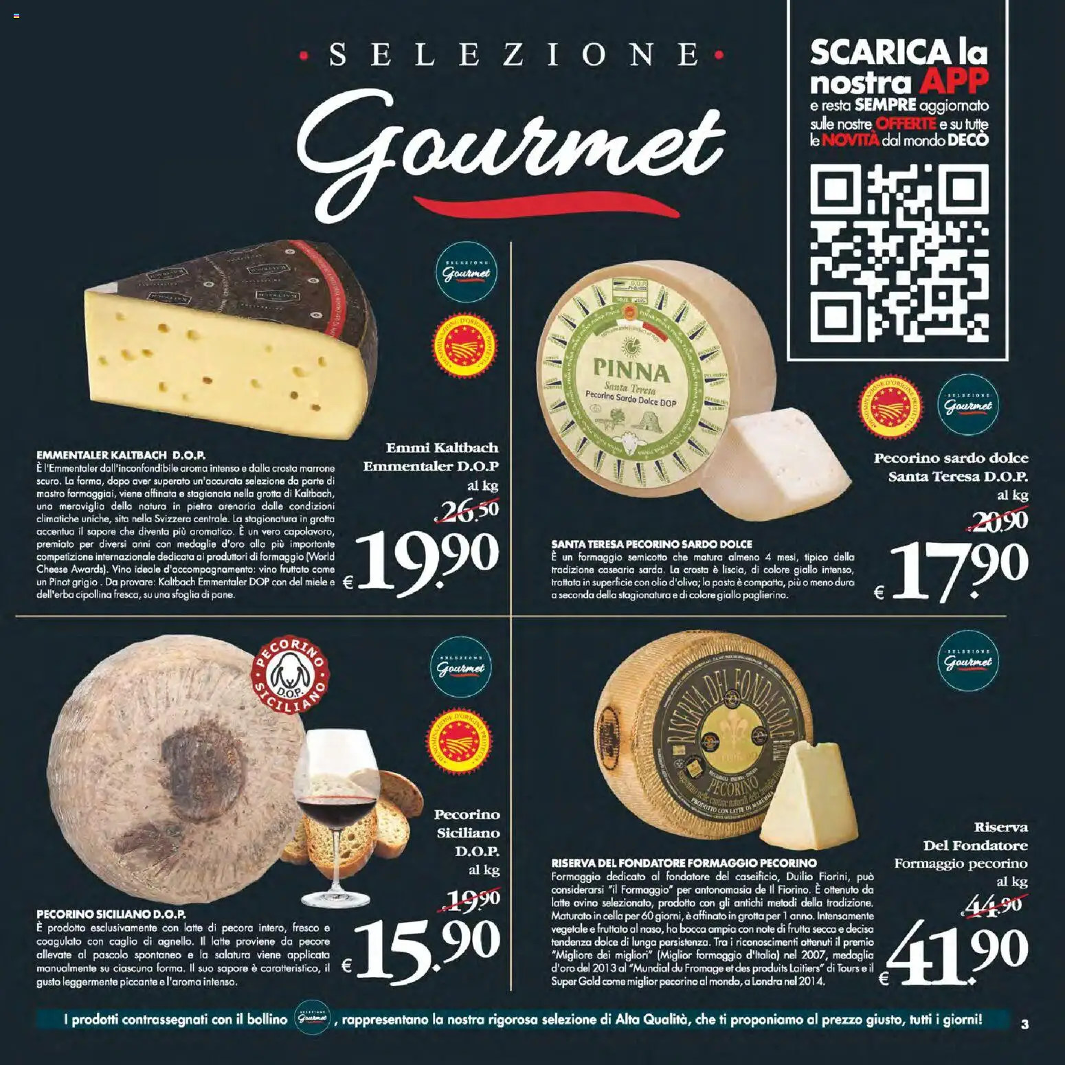 Volantino Decò del 13.02.2026 | Pagina: 3 | Prodotti: Frutta, Latte, Formaggio, Vino