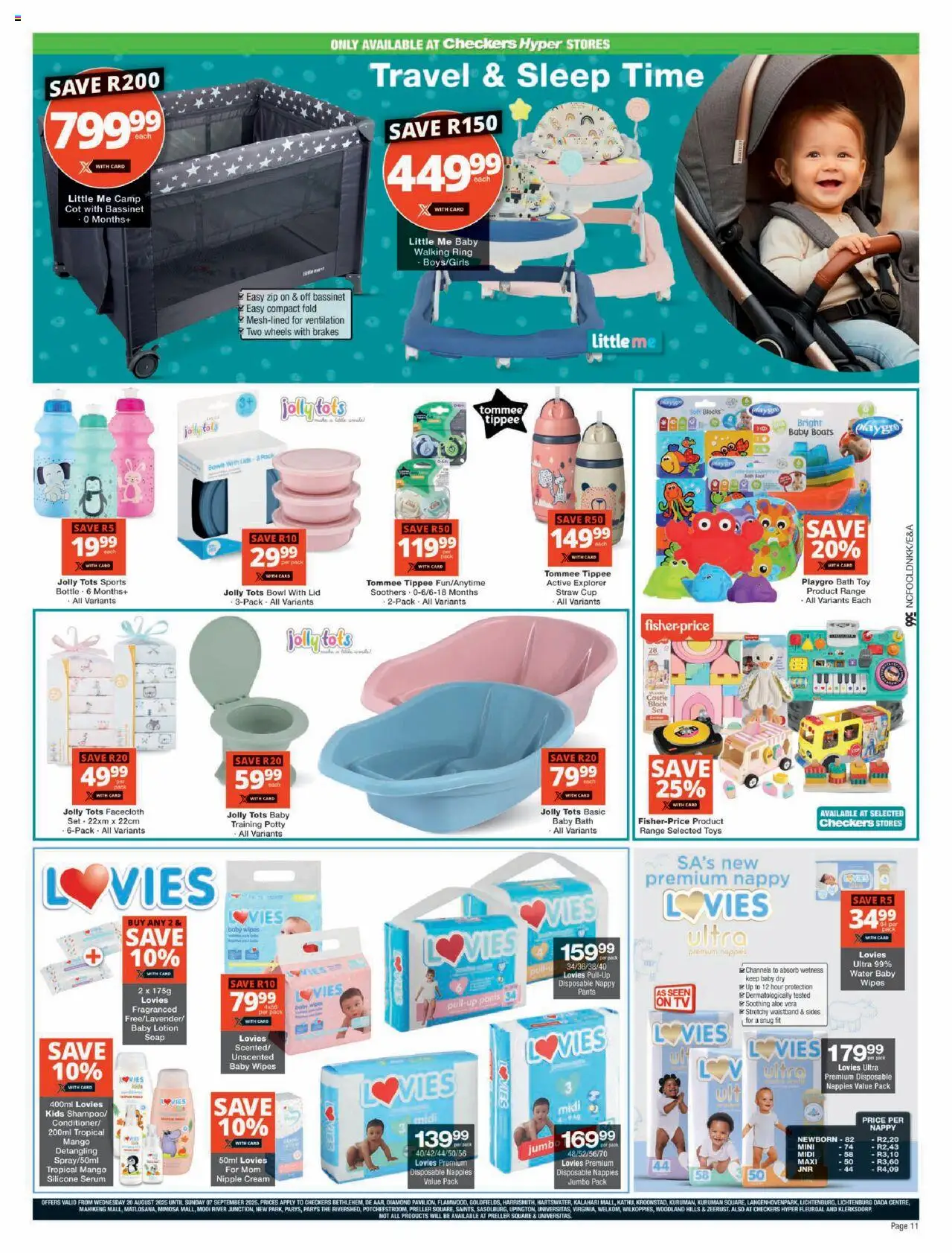 Checkers Northern Cape - August Month-End Promotion │ valid from 20.08.2025 | Page: 11 | Products: Silicone, Water, Nappies, Mango