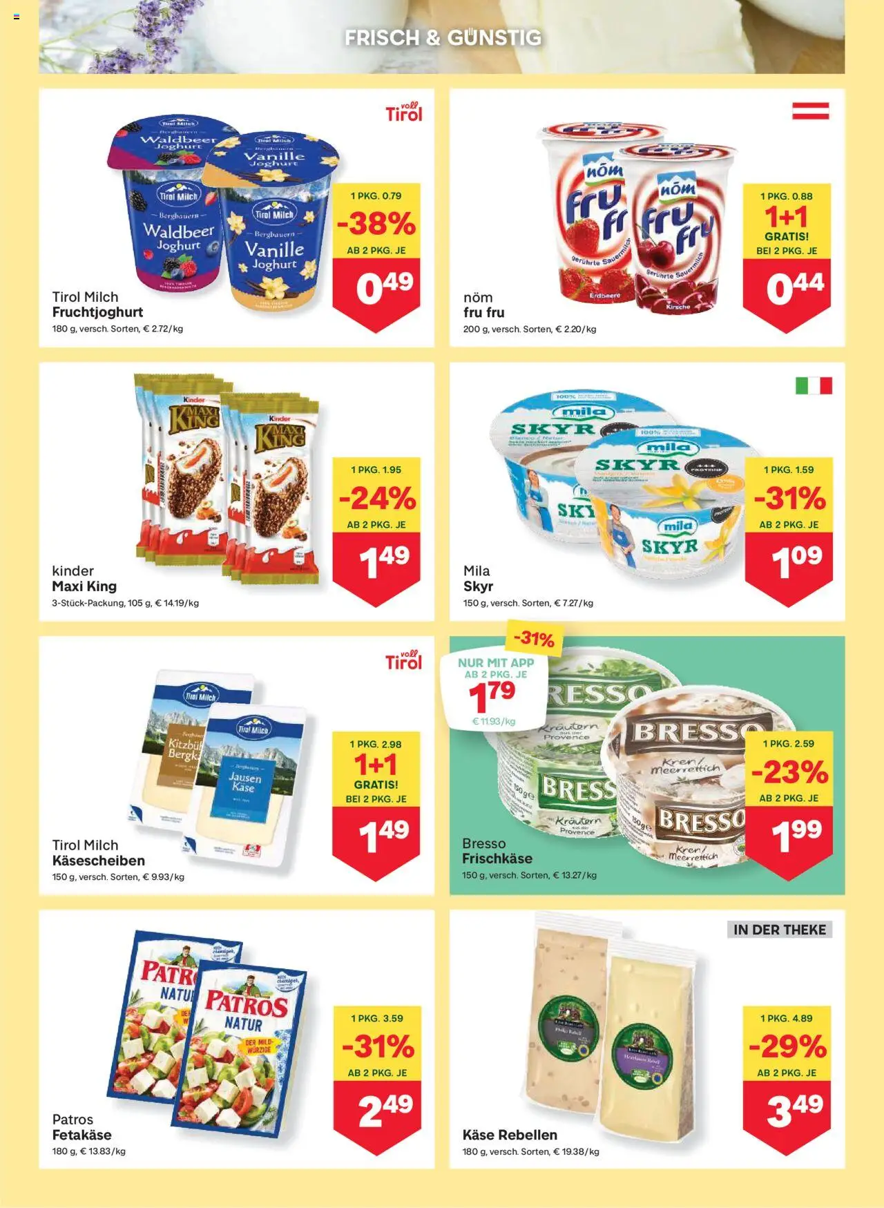 MPREIS Absam gültig ab 21.08.2025 | Seite: 5 | Produkte: Milch, Käse, Joghurt