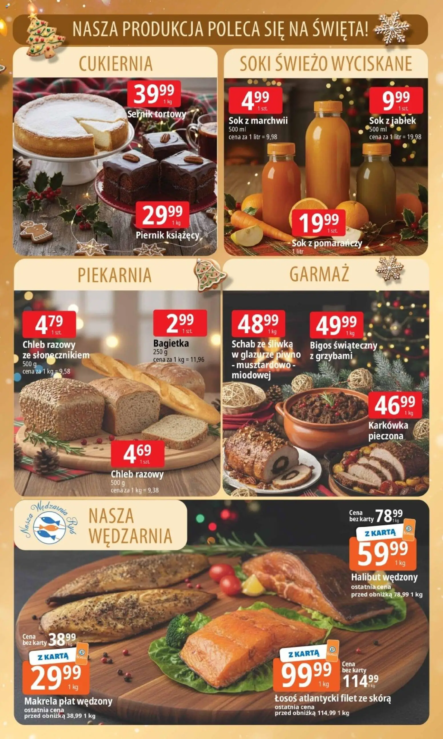 E.Leclerc Gazetka - Warszawa Jerozolimskie od 09.12.2025 | Strona: 2 | Produkty: Karkówka, Schab, Piekarnia, Chleb