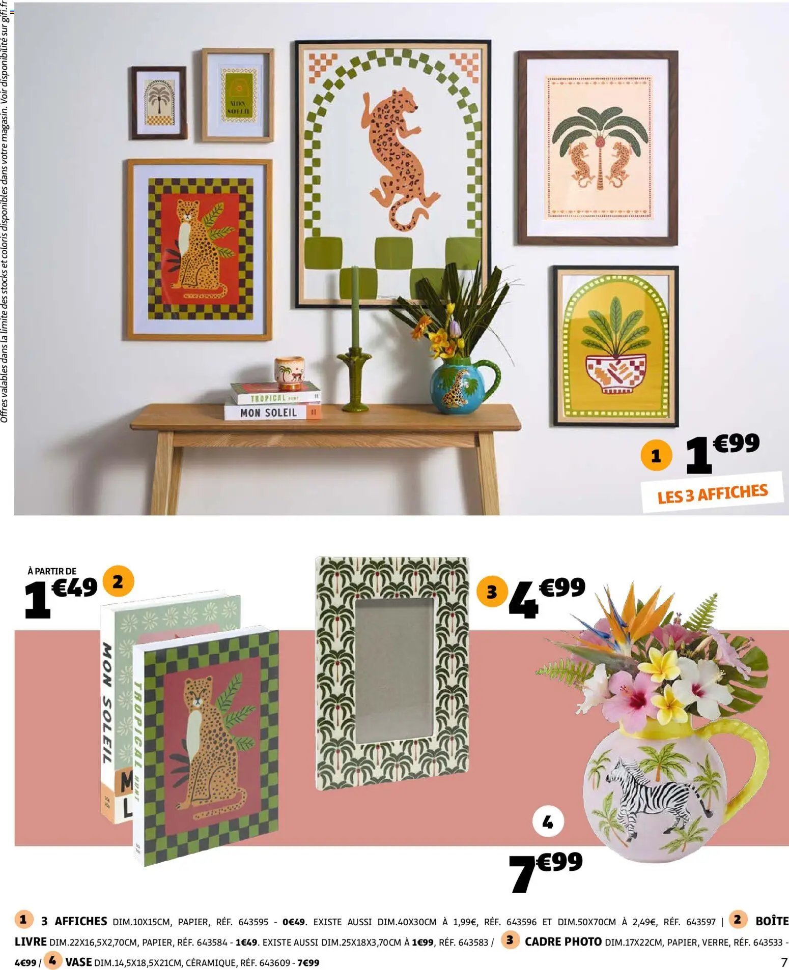 {H1} | Page: 7 | Produits: Vase, Livre, Cadre