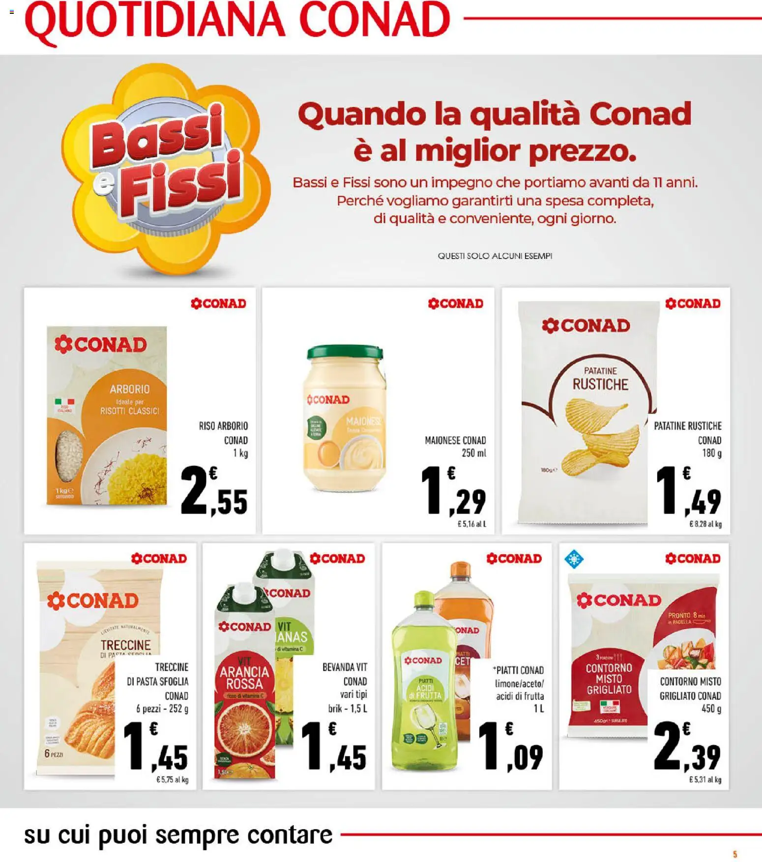 Volantino Conad del 04.03.2026 | Pagina: 5 | Prodotti: Pasta sfoglia, Frutta, Pasta, Arancia