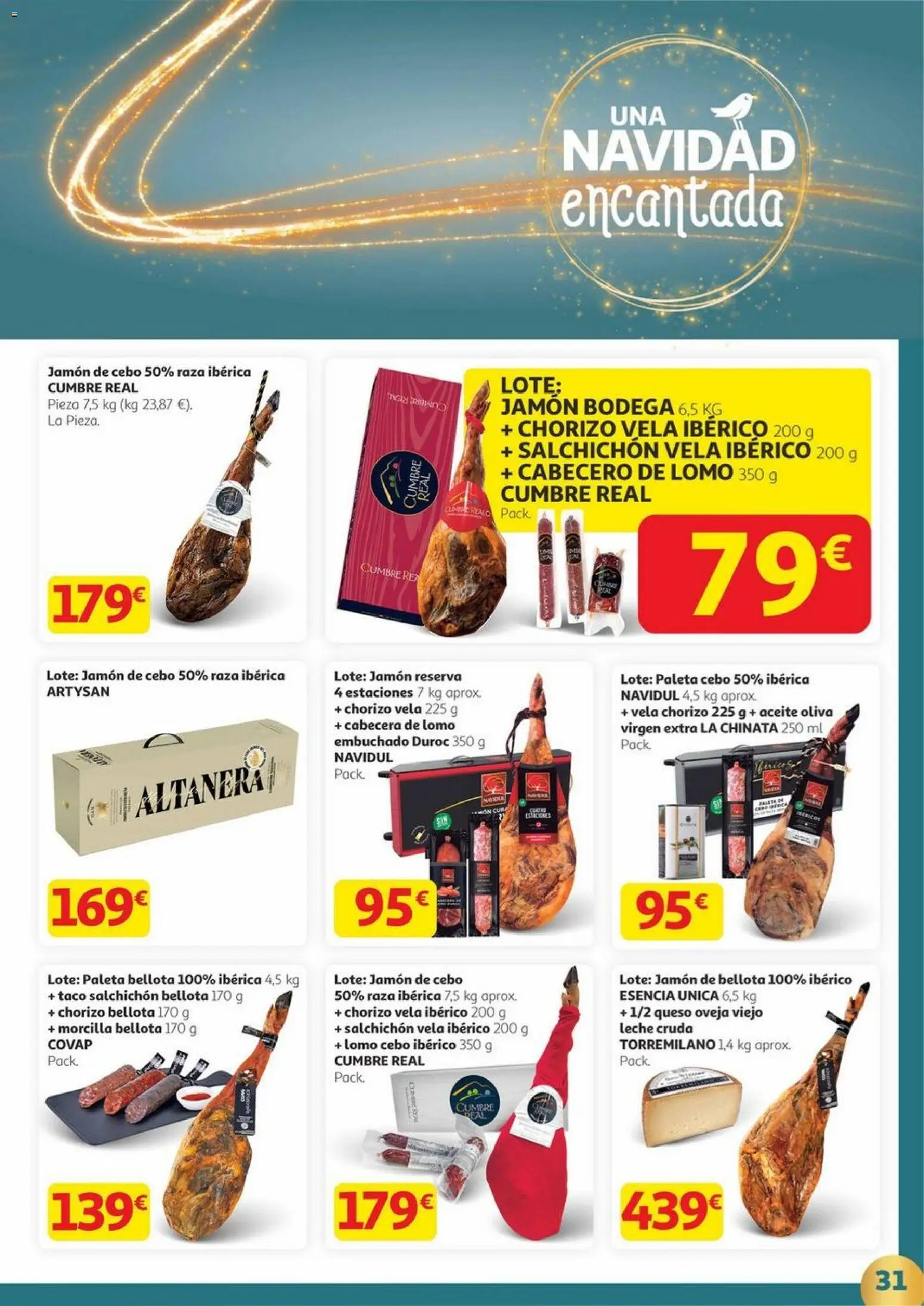 Alcampo - Canarias │ válido desde el 20.11.2025 | Página: 31 | Productos: Leche, Queso, Aceite, Jamón