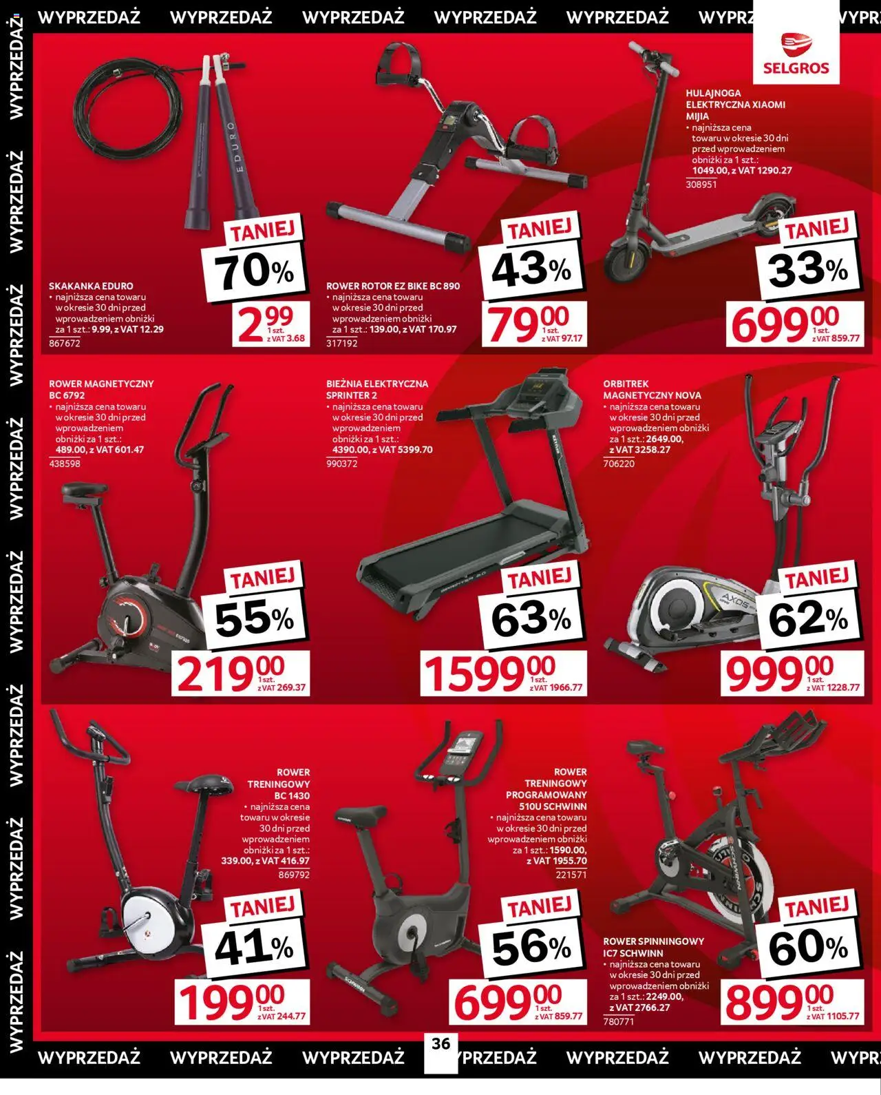 Selgros cash&carry Gazetka - Oferta przemysłowa od 23.10.2025 | Strona: 38 | Produkty: Rower, Hulajnoga elektryczna