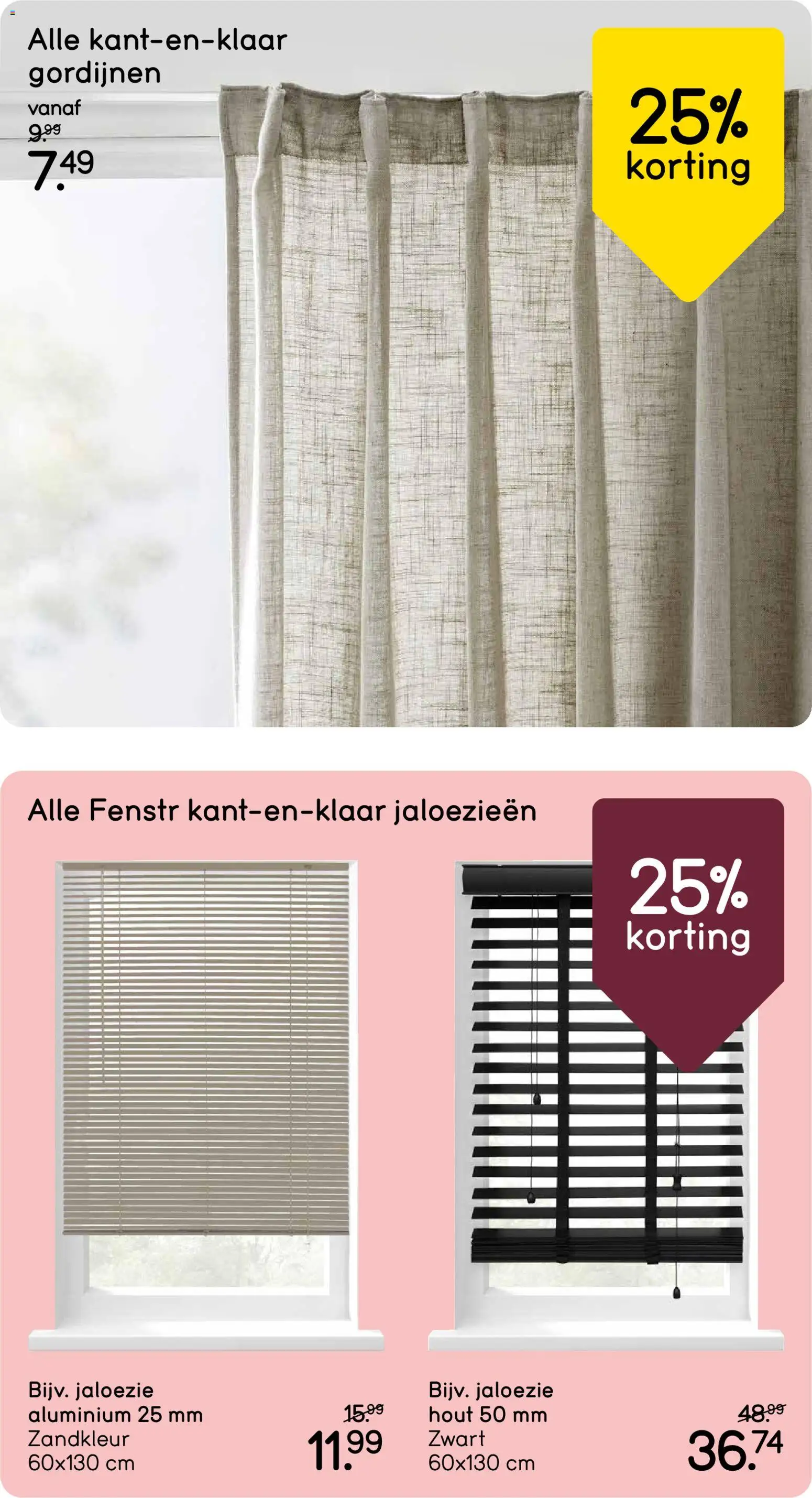 {H1} | Pagina: 25 | Producten: Gordijnen