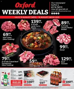 Preview of Oxford Freshmarket specials valid from 13.08.2025