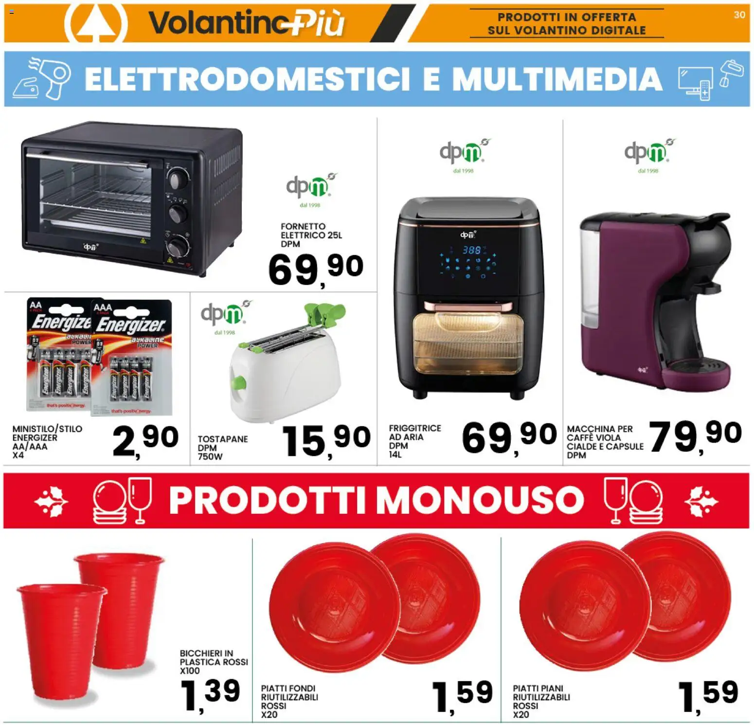 Volantino Interspar del 11.12.2025 | Pagina: 30 | Prodotti: Caffè, Fornetto, Tostapane, Friggitrice