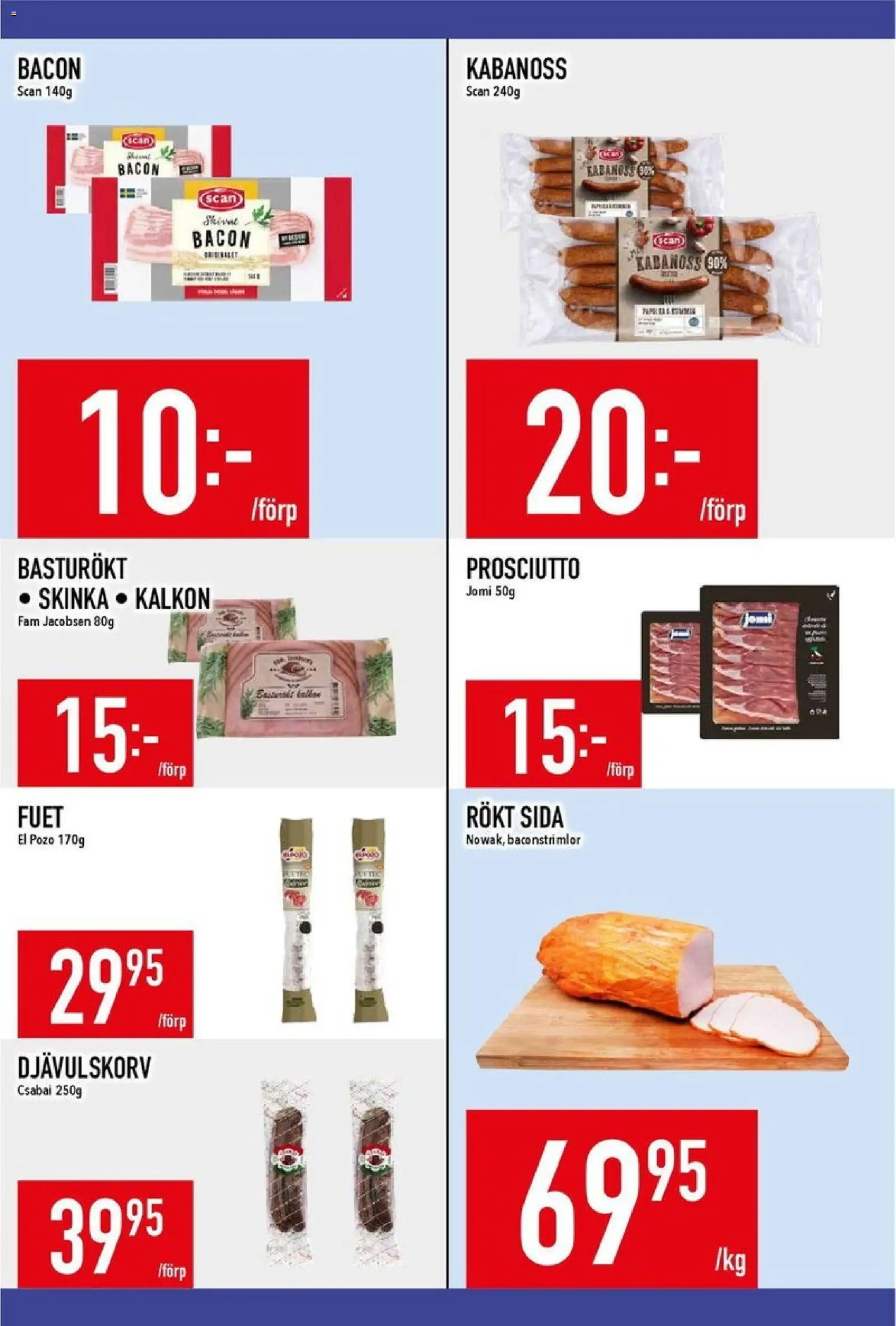 Matdax reklamblad aktuell från 24.11.2025 | Sida: 16 | Produkter: Bacon, Skinka, Kalkon