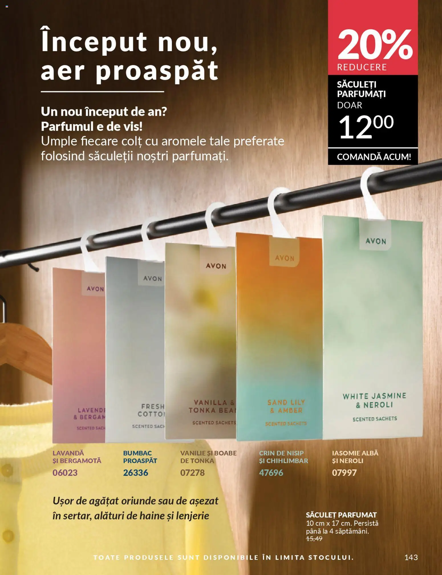 Noul catalog Avon – valabil de la 01.01.2026 | Pagină: 145 | Produse: Haine