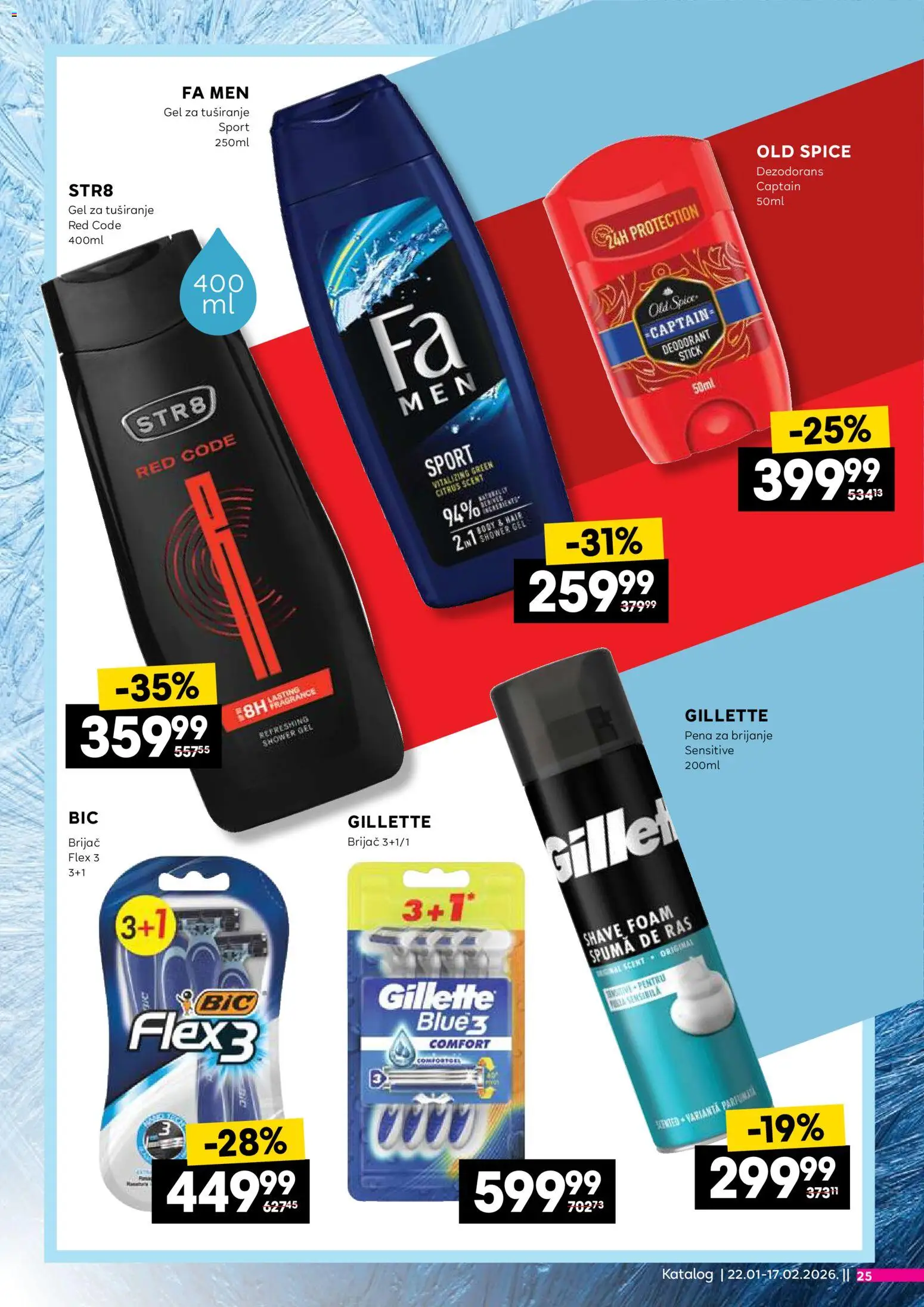 Roda katalog - važi od 22.01.2026 | Strana: 25 | Proizvode: Gillette, Brijač, Gel za tuširanje, Dezodorans