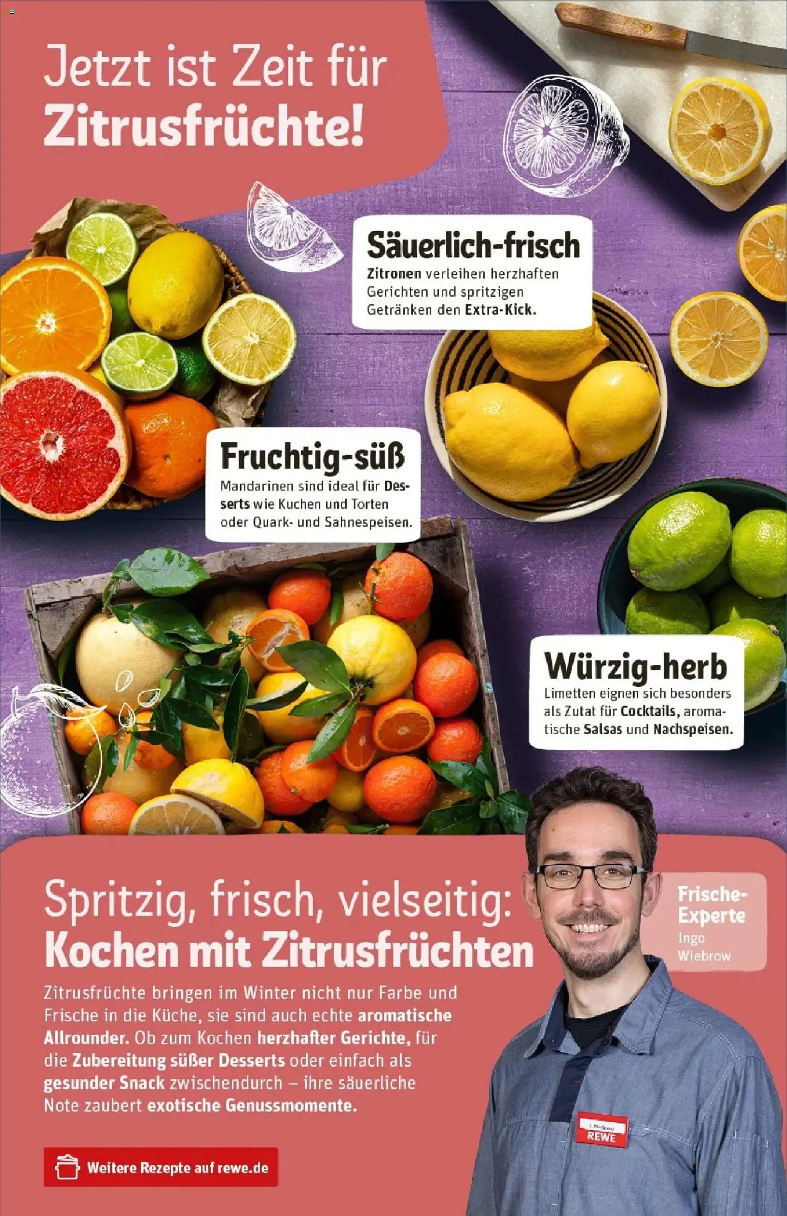 Rewe prospekt Hamburg / Wandsbek	 – gültig ab 26.01.2026 | Seite: 17 | Produkte: Quark, Limetten, Mandarinen, Zitronen