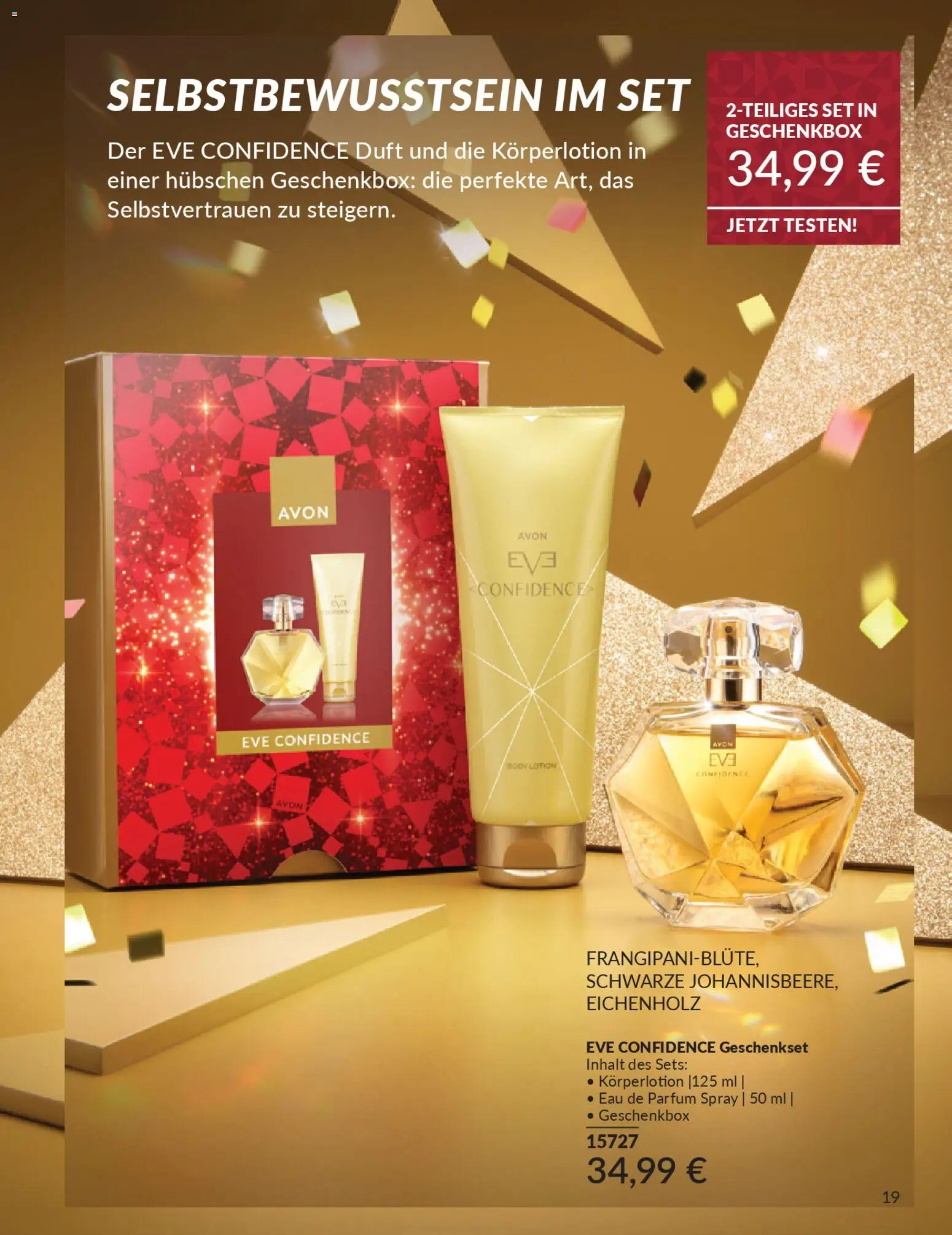 AVON Weihnachtsgeschenkideen – gültig ab 01.11.2025 | Seite: 19 | Produkte: Duft, Body Lotion, Körperlotion, Eau de Parfum