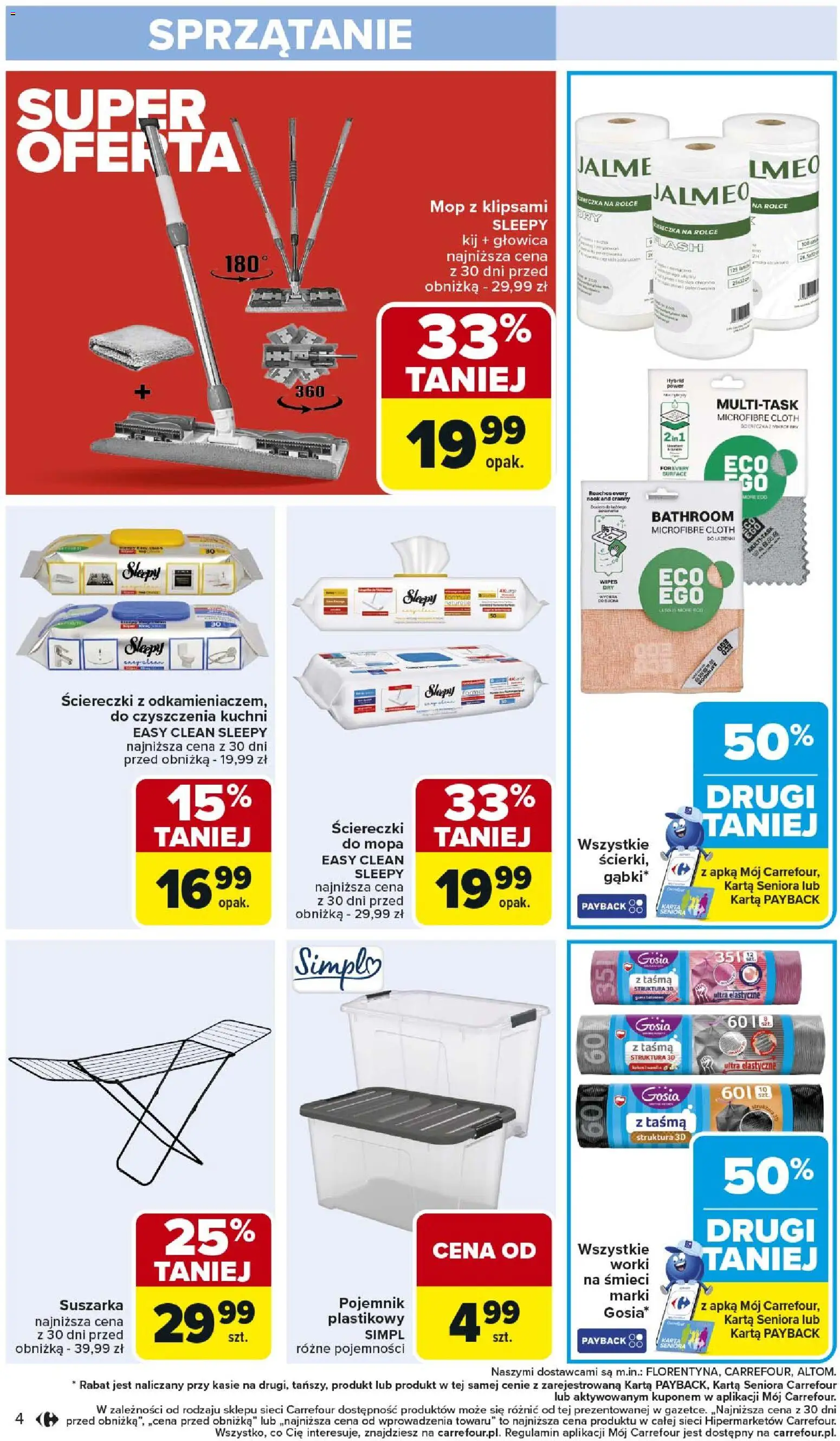 Carrefour Gazetka - Łap super okazje od 03.11.2025 | Strona: 4 | Produkty: Karta, Suszarka