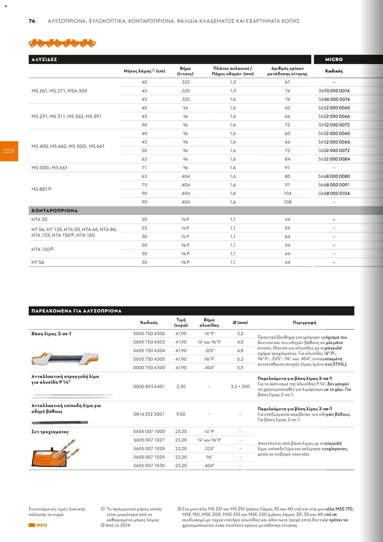 Stihl - Κατάλογος – σε ισχύ από 01.02.2026 | Σελίδα: 77