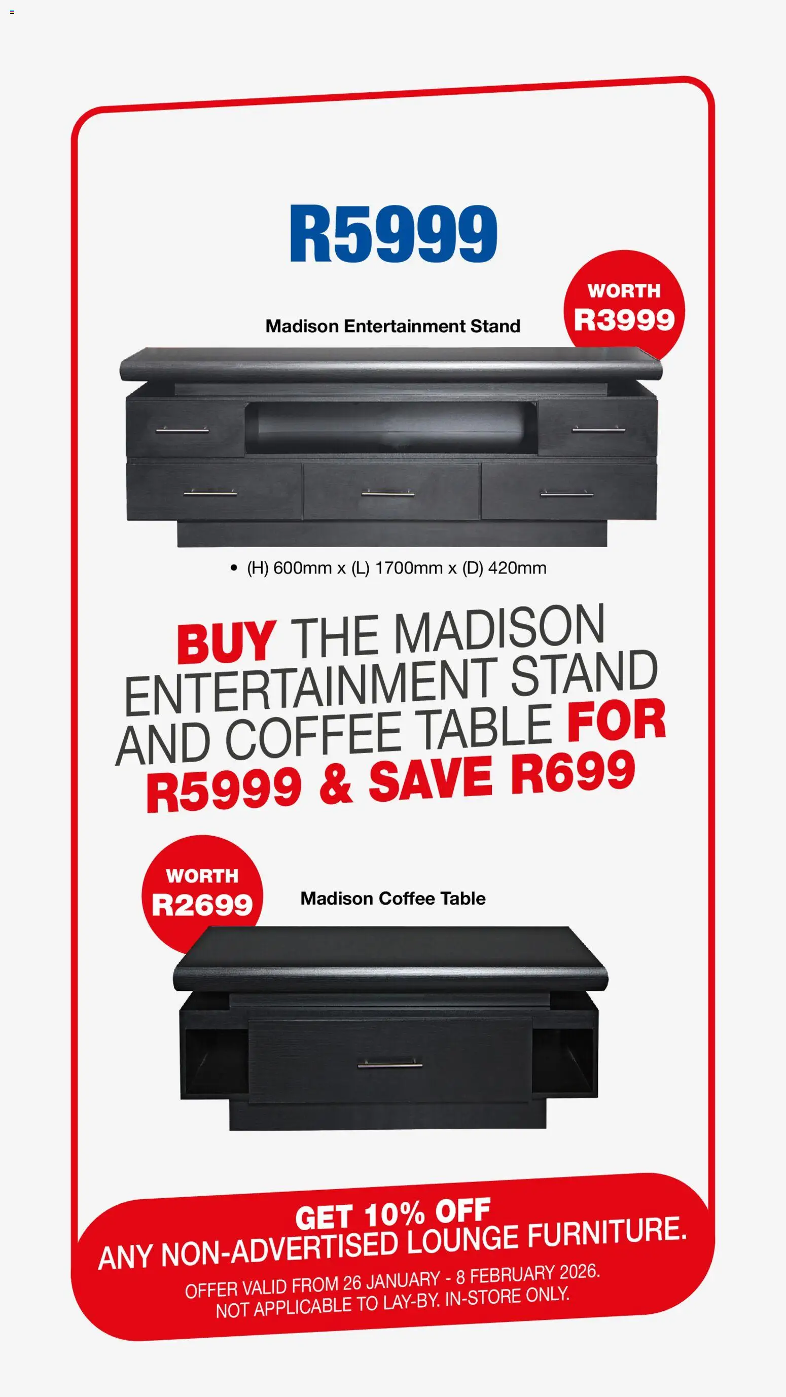 New OK Furniture catalogue – valid from 26.01.2026 | Page: 8 | Products: Coffee table, Table, Coffee