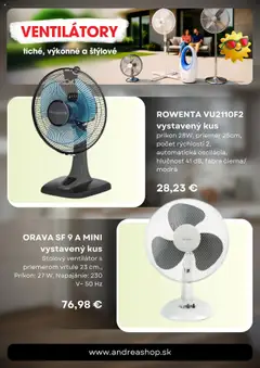 Andrea Shop leták │ platný od 14.07.2025 | Strana: 4 | Produkty: Ventilátor, Rowenta