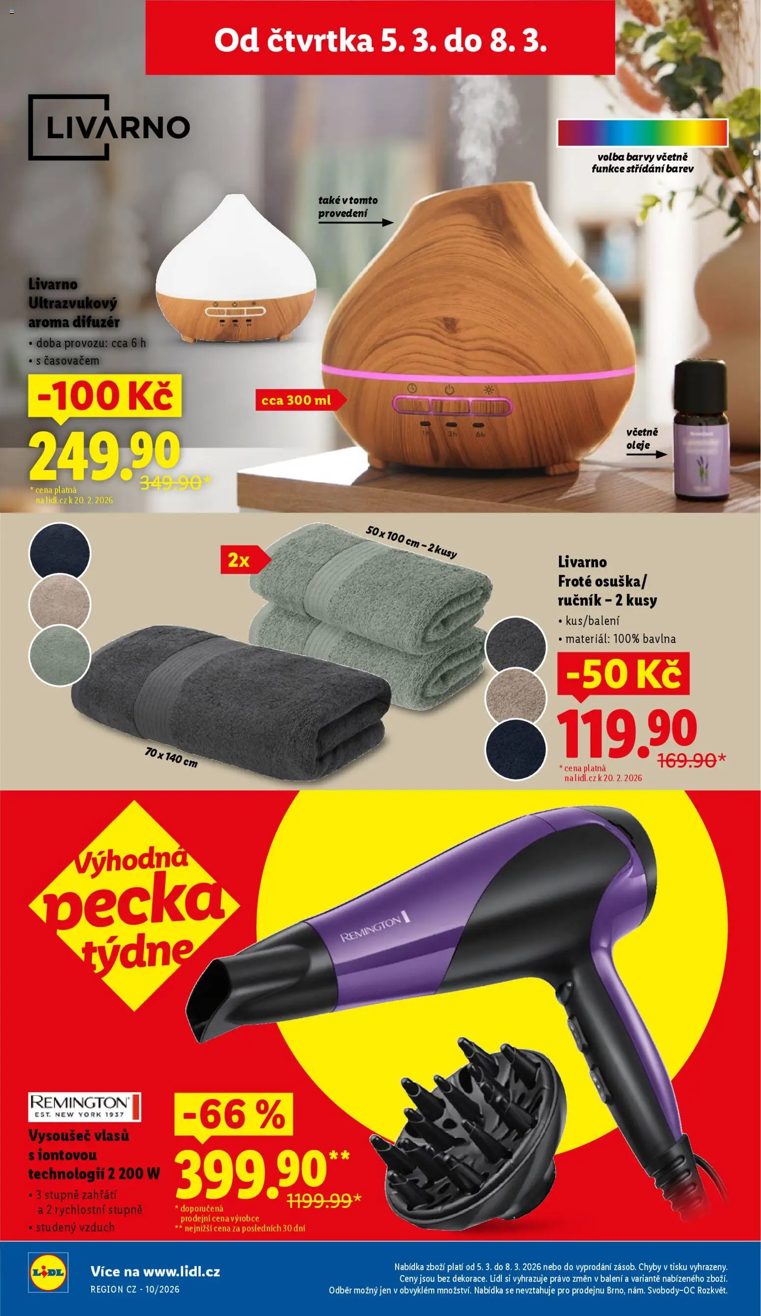 Lidl leták - Spotřební zboží od 02.03.2026 | Strana: 16 | Produkty: Ručník, Oleje, Aroma difuzér, Barvy