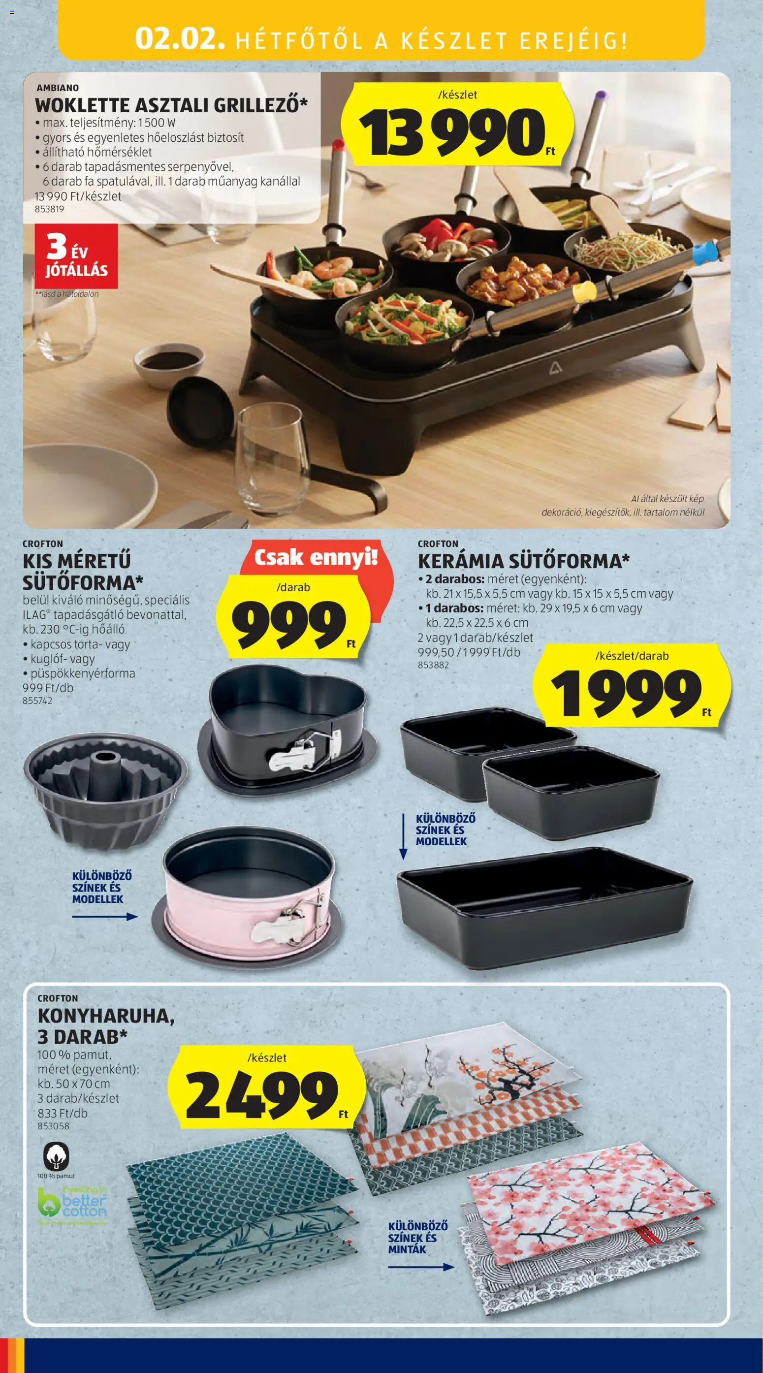 Aldi akciós ujság - amely érvényes a következő dátumtól: 29.01.2026 | Oldal: 12 | Termékek: Torta, Grill, Kuglóf