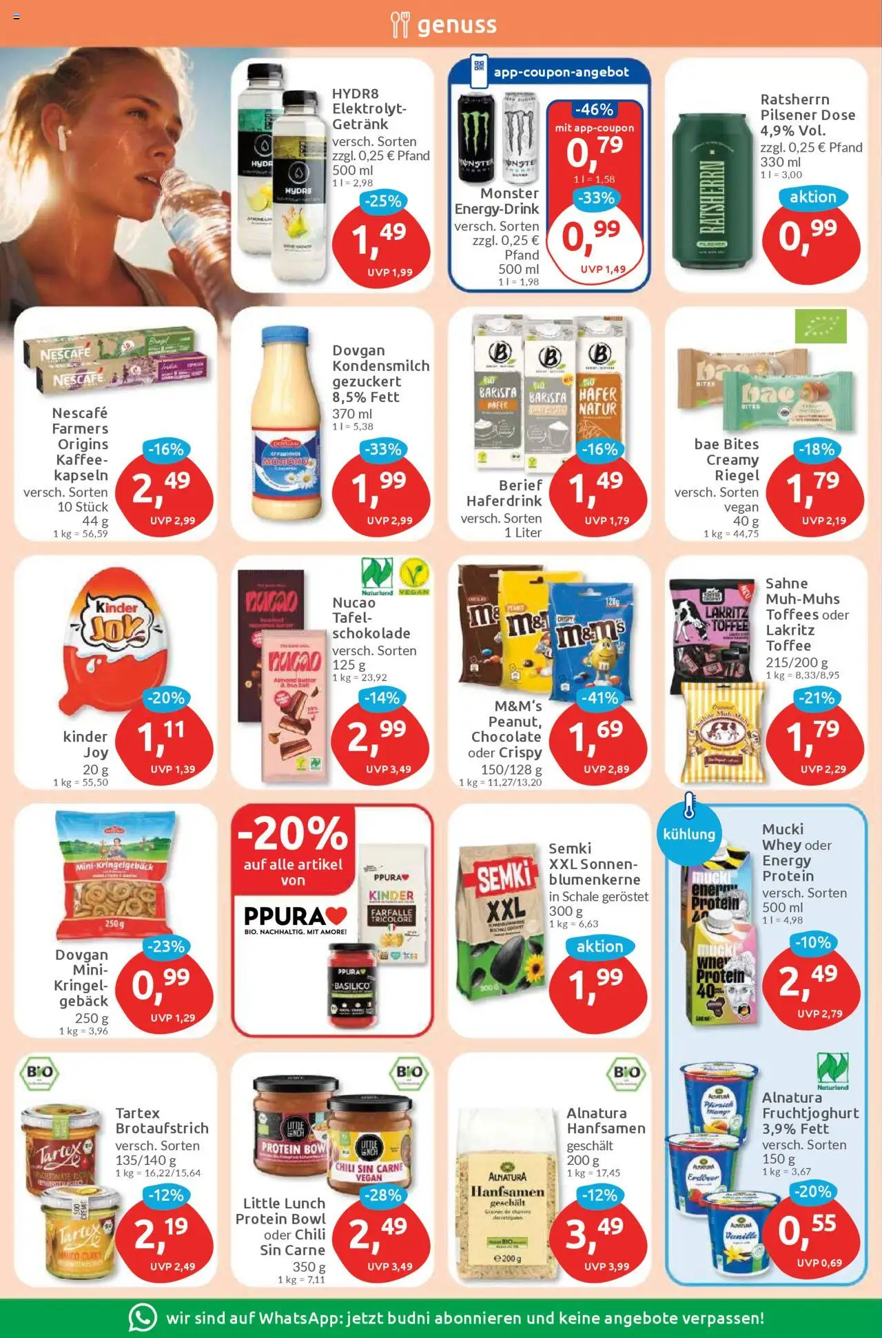 Budni Prospekt 	 - gültig ab dem 04.08.2025 | Seite: 6 | Produkte: Schokolade, Fruchtjoghurt, Monster, Sahne