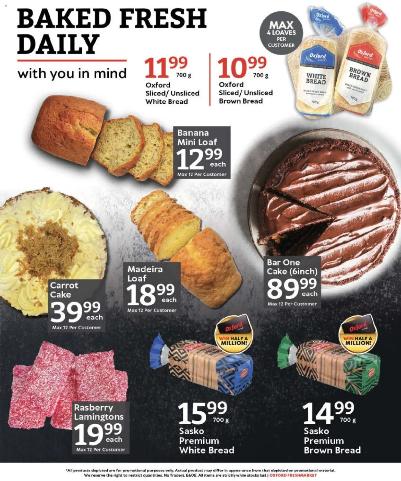 New Oxford Freshmarket catalogue – valid from 29.10.2025 | Page: 27 | Products: Cake, Bread