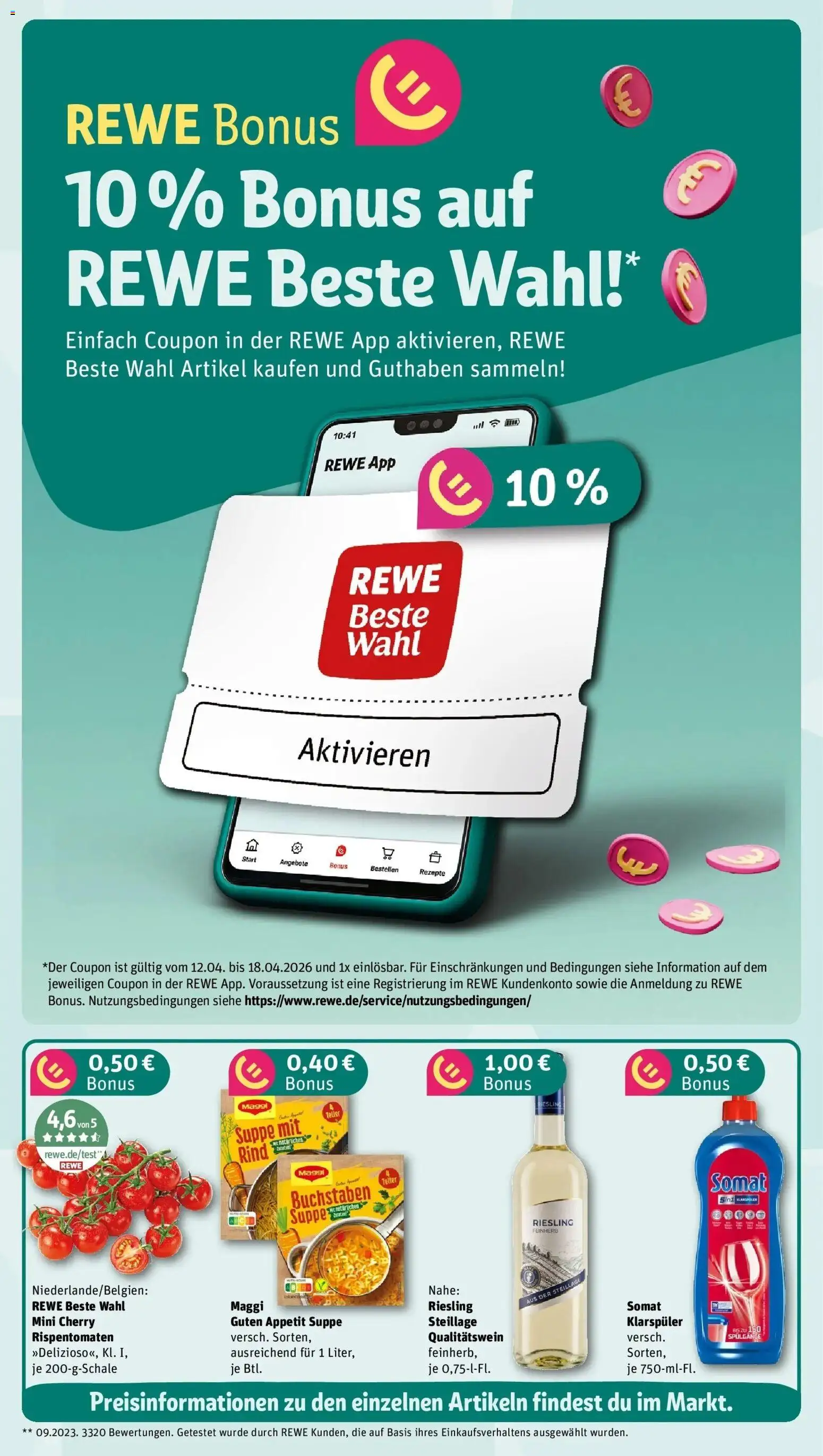 Rewe Prospekt Hamburg/Barmbek	 – gültig ab 13.04.2026 | Seite: 3 | Produkte: Maggi, Klarspüler