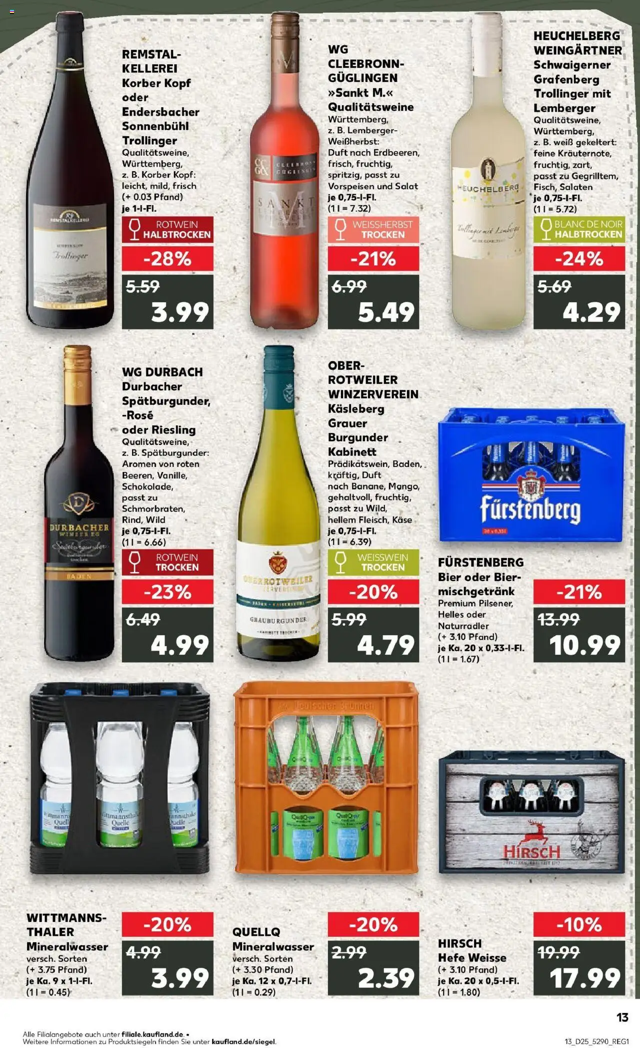 Kaufland prospekt Zimmern Ob Rottweil	 - gültig ab dem 22.06.2025 | Seite: 26 | Produkte: Käse, Bier, Duft, Mineralwasser
